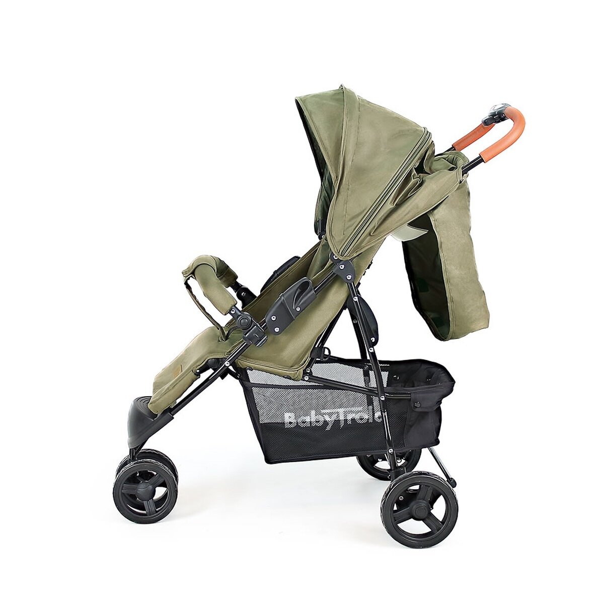 BabyTrold Easy Go Olive Kinderwagen leicht, wendig, kompakt faltbar