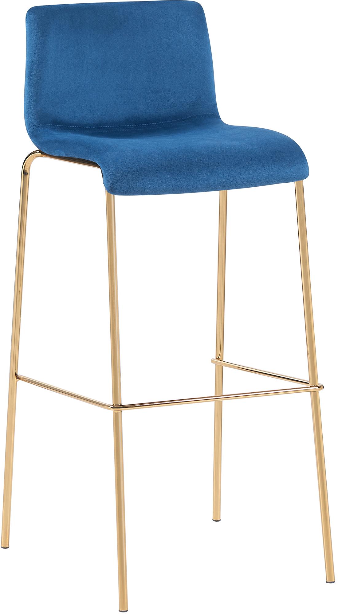 Barhocker Hoover Samt 4-Fuß Gold