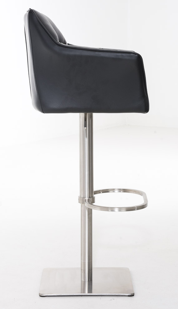 2er Set Barhocker Damaso Kunstleder edelstahl