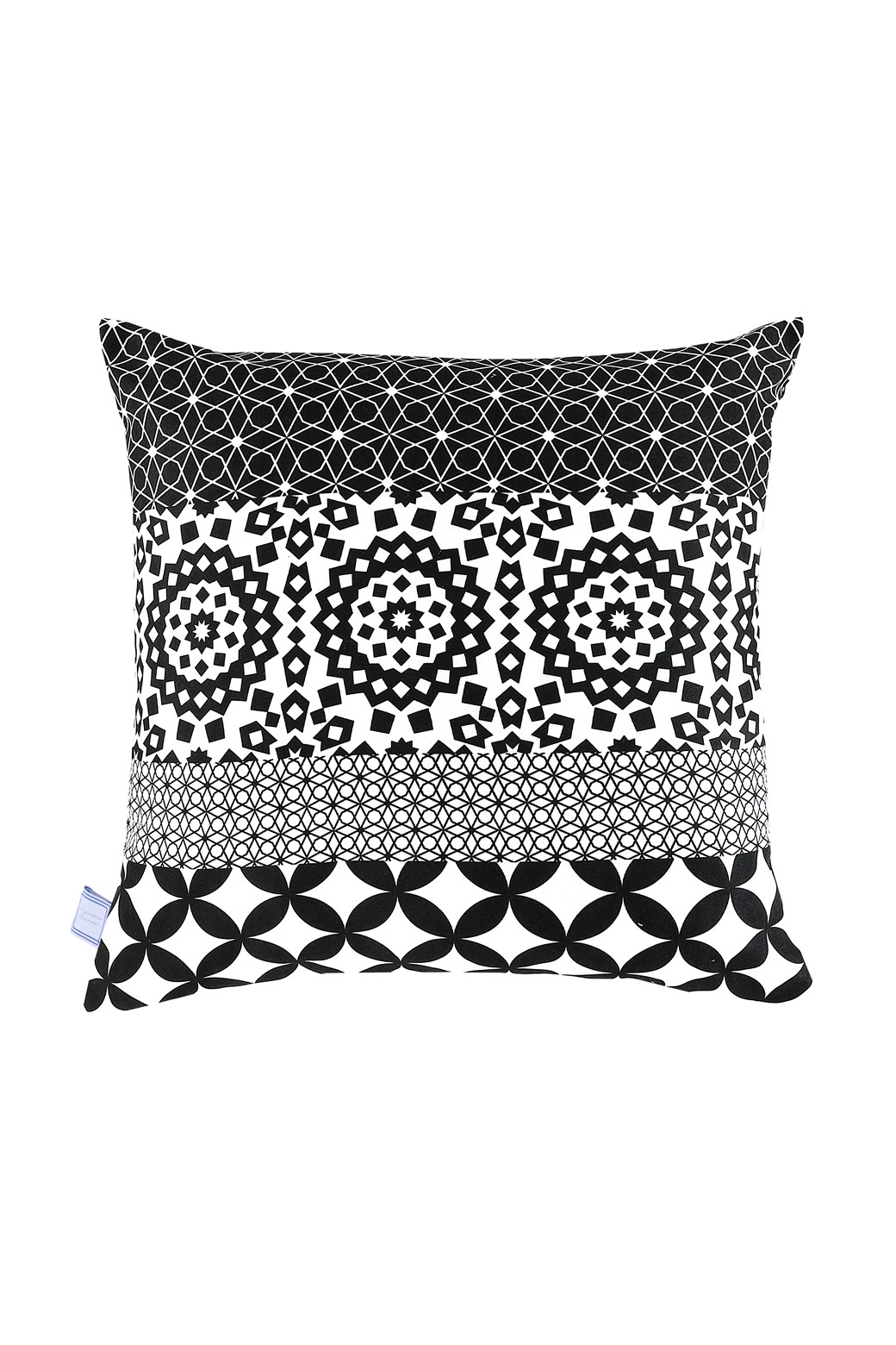 Deko-Kissen Dekokissen Stereo 125 Schwarz / Weiß 45cm x 45cm