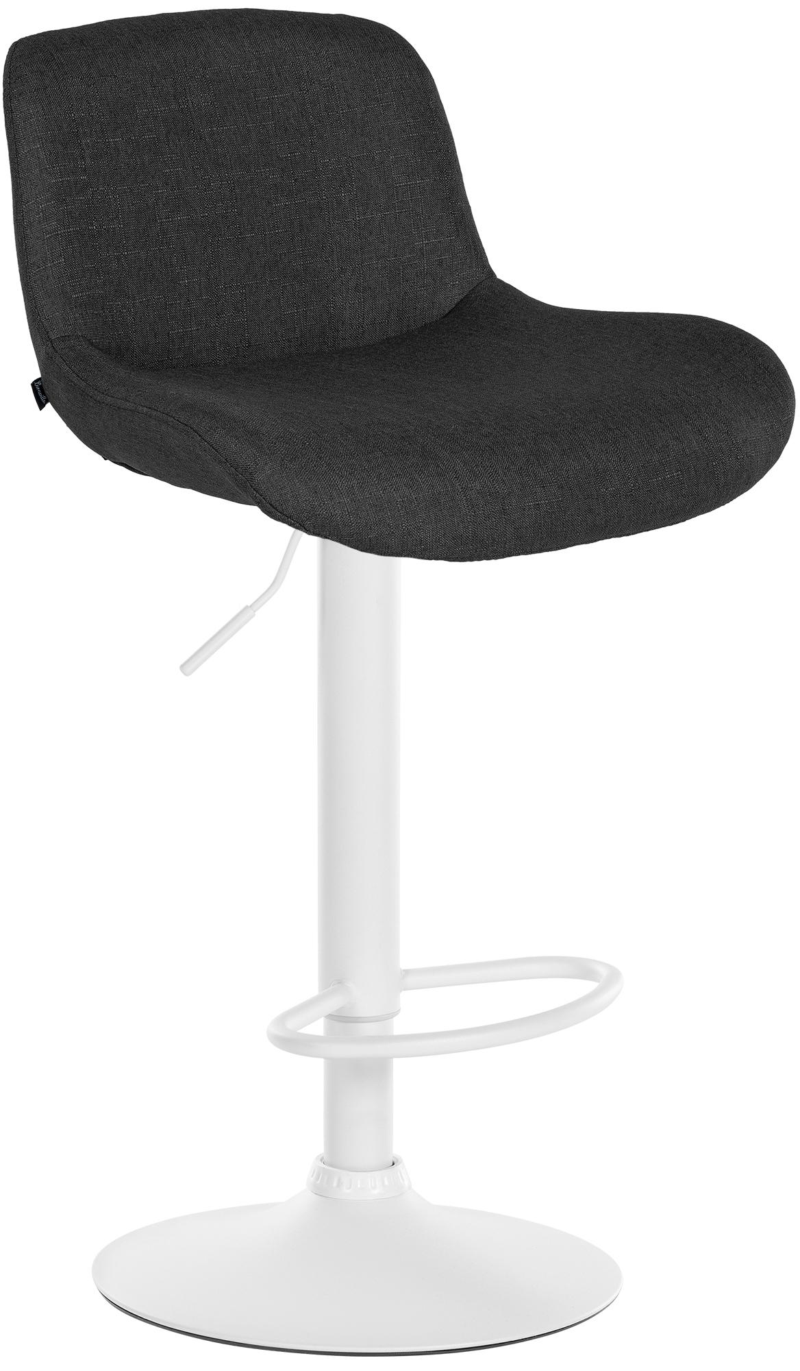 Barhocker Solon Weiß Stoff