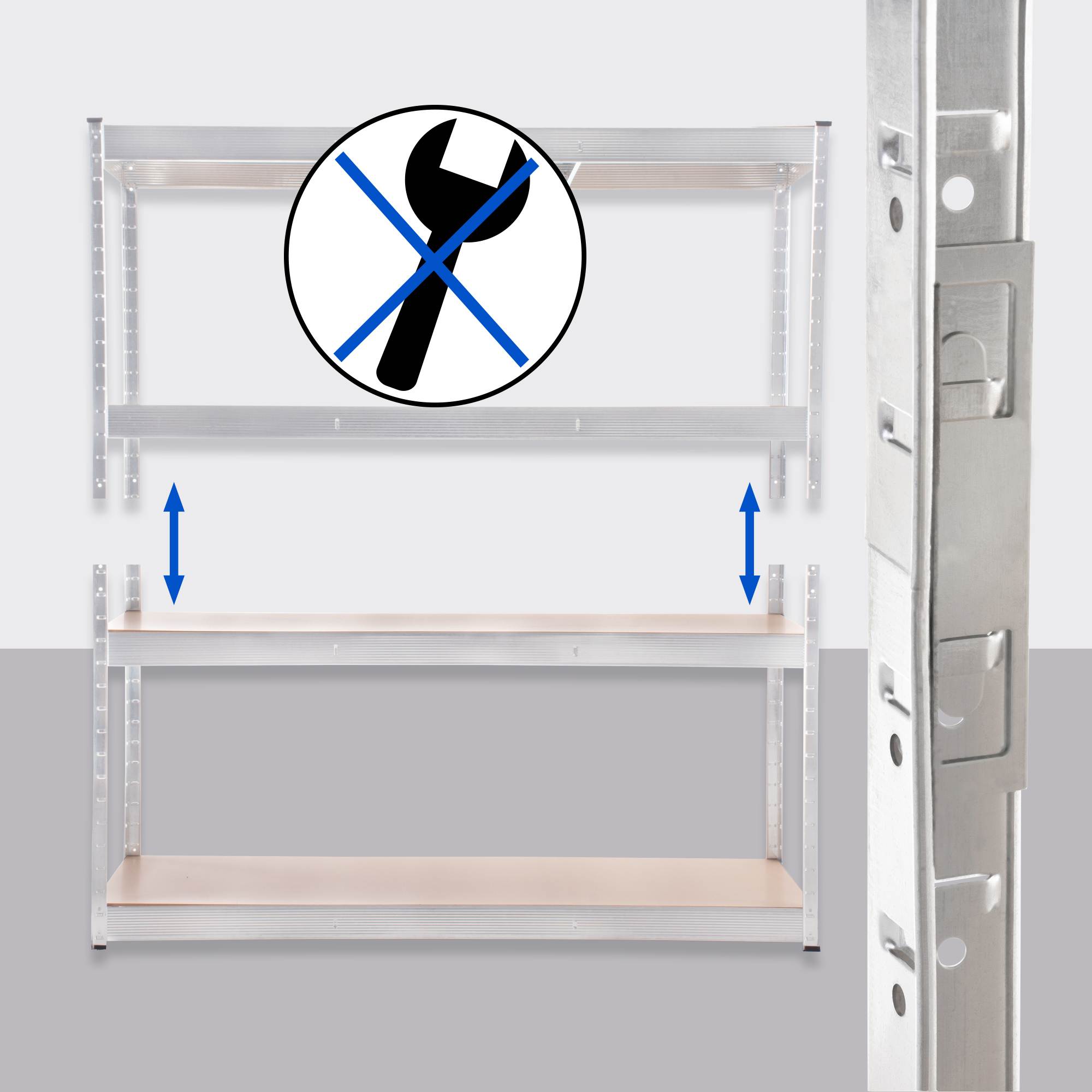 Steckregal 160x60x180
