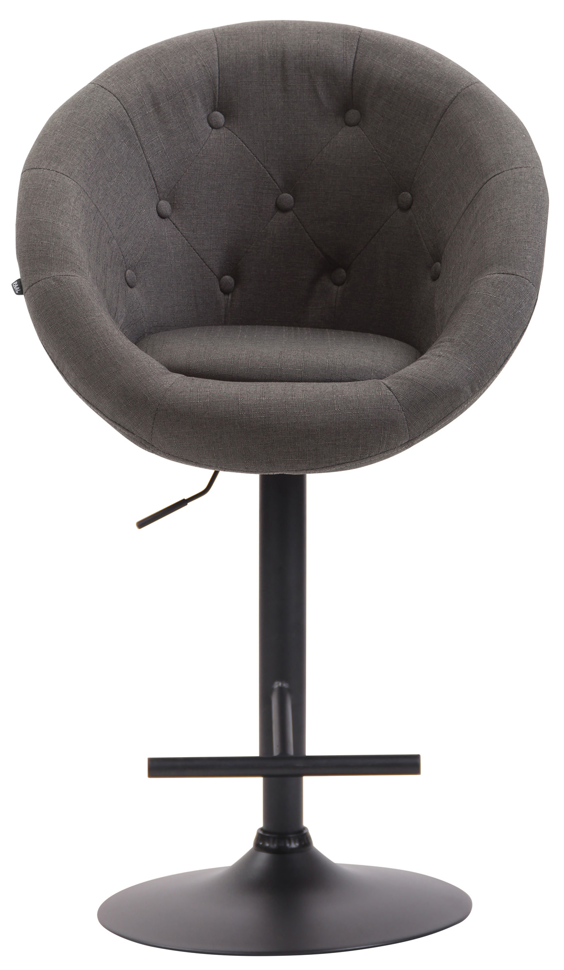 Barhocker London V2 Stoff schwarz