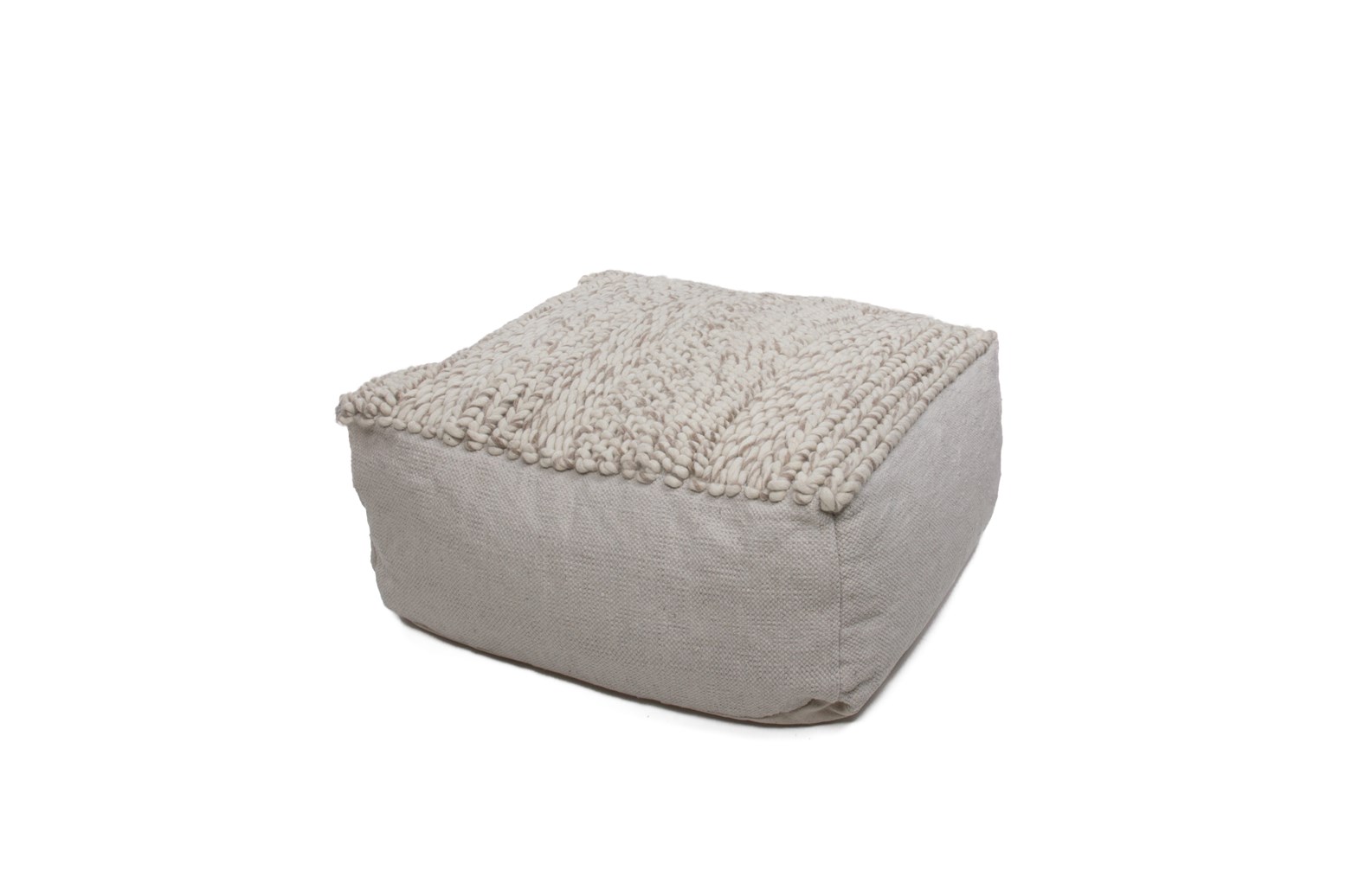 Pouf Shaun 110 Grau 80cm x 80cm