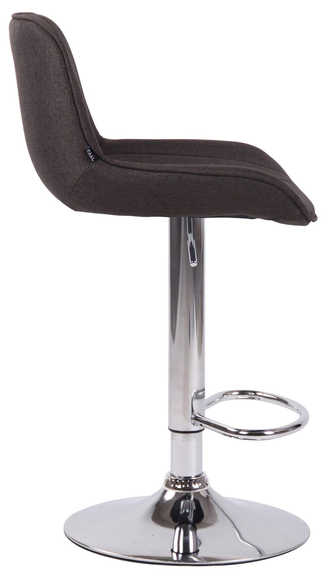2er Set Barhocker Lentini Stoff chrom