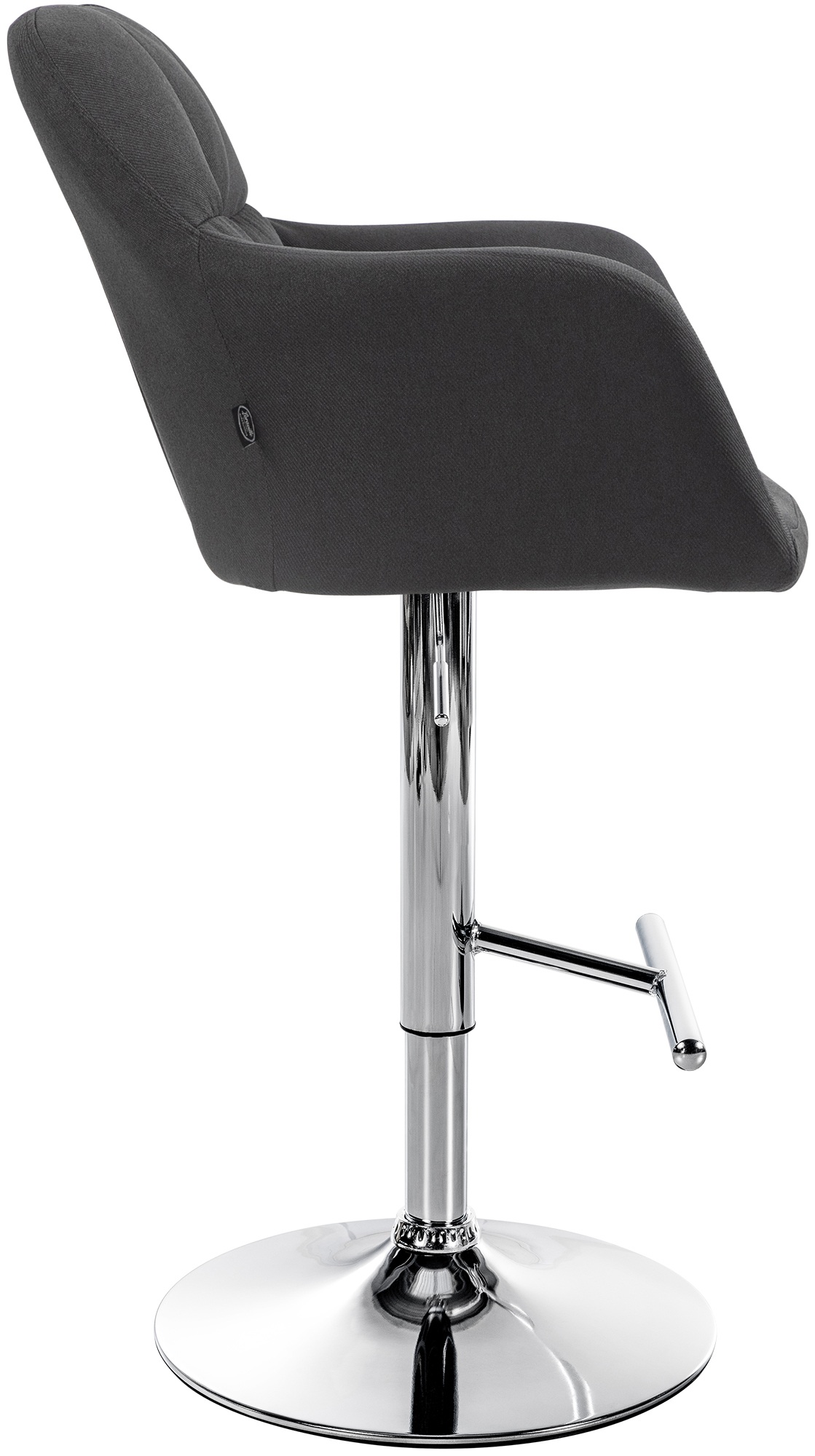 Barhocker Natoma Stoff chrom