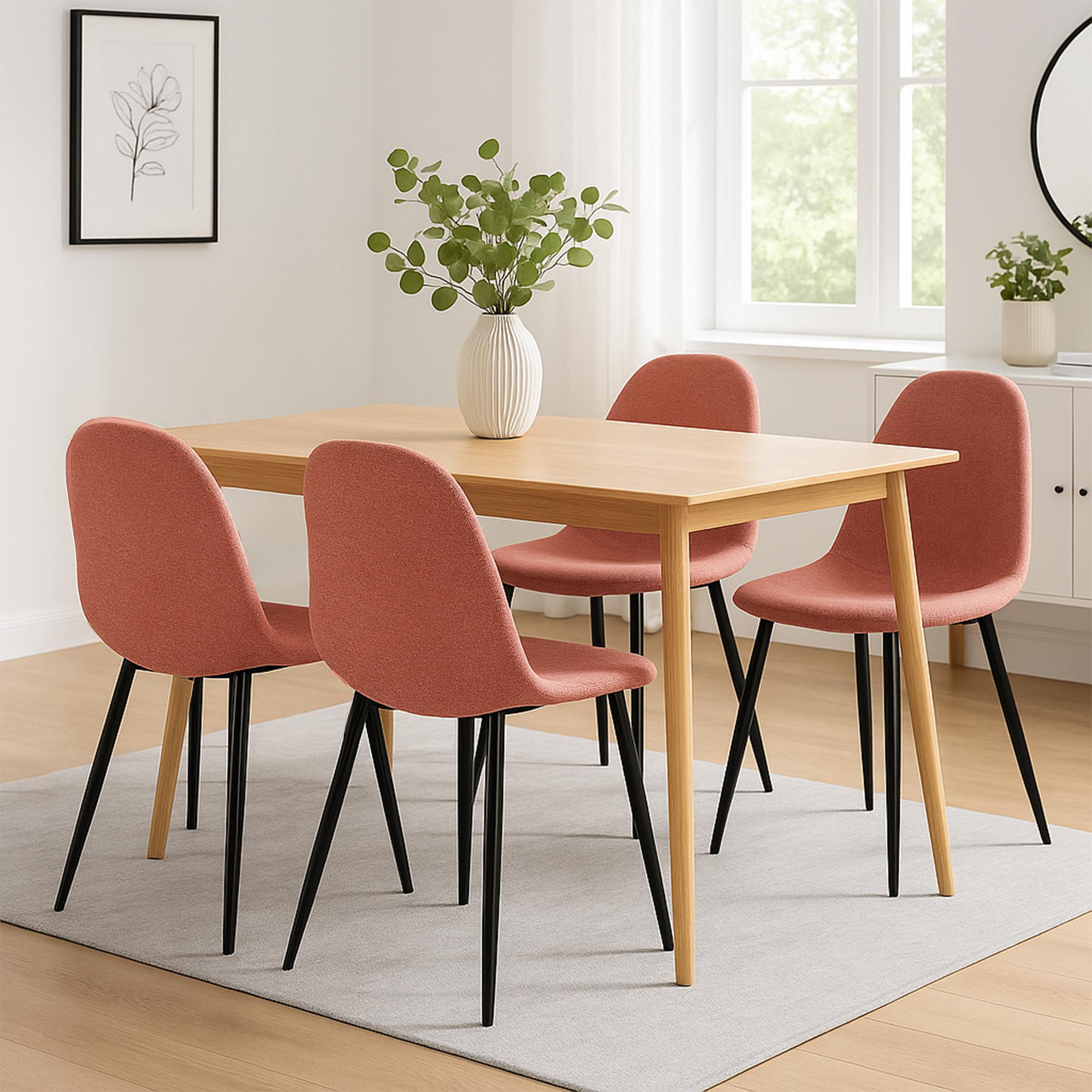 4er Set Esszimmerstühle Napier Stoff