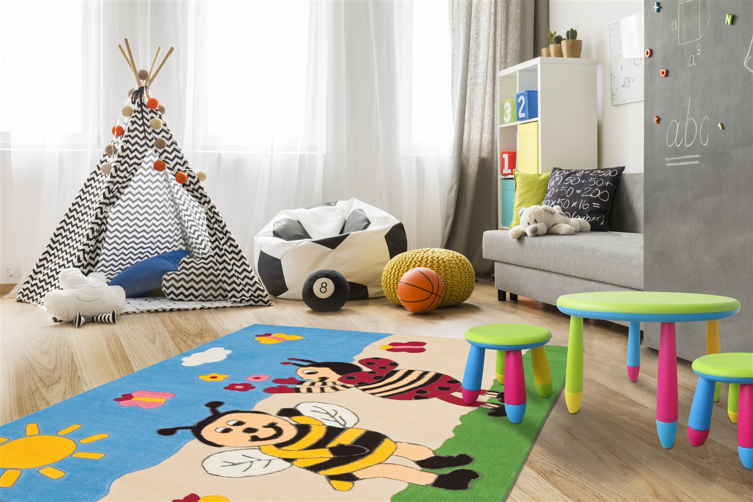 Teppich Joy 4091 Multi Bumblebee 110cm x 160cm