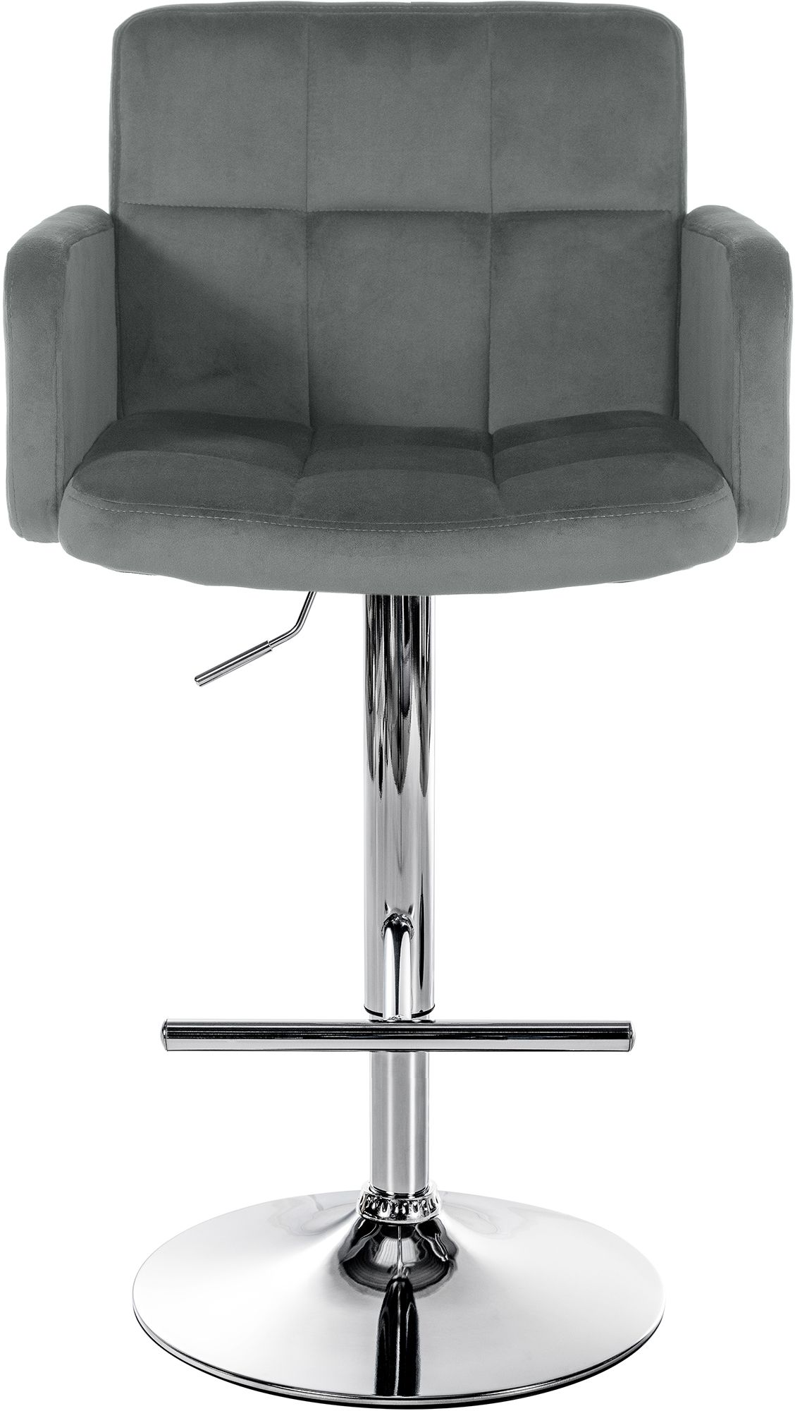 Barhocker Los Angeles Samt chrom
