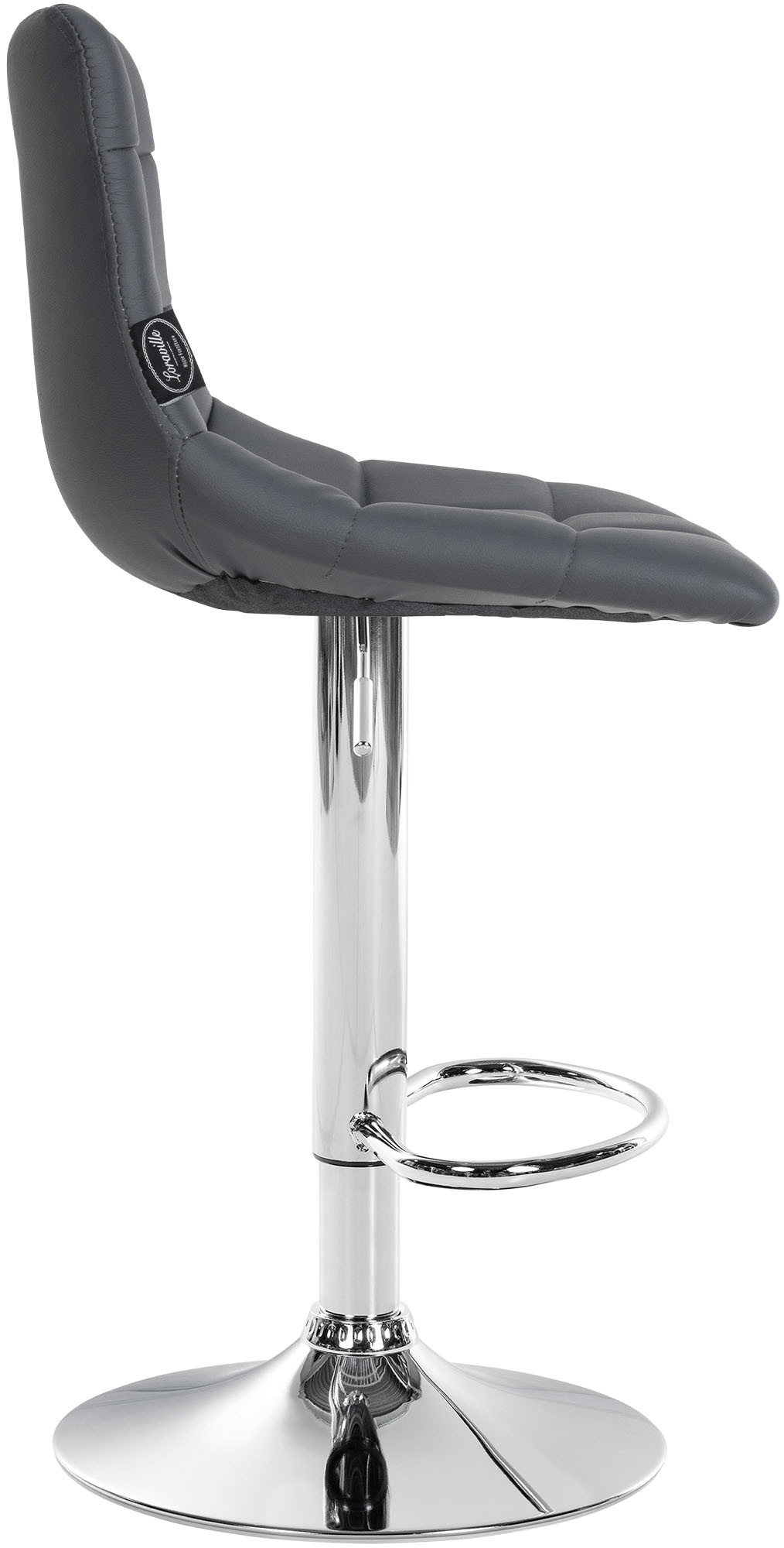 2er Set Barhocker Jerry Kunstleder chrom