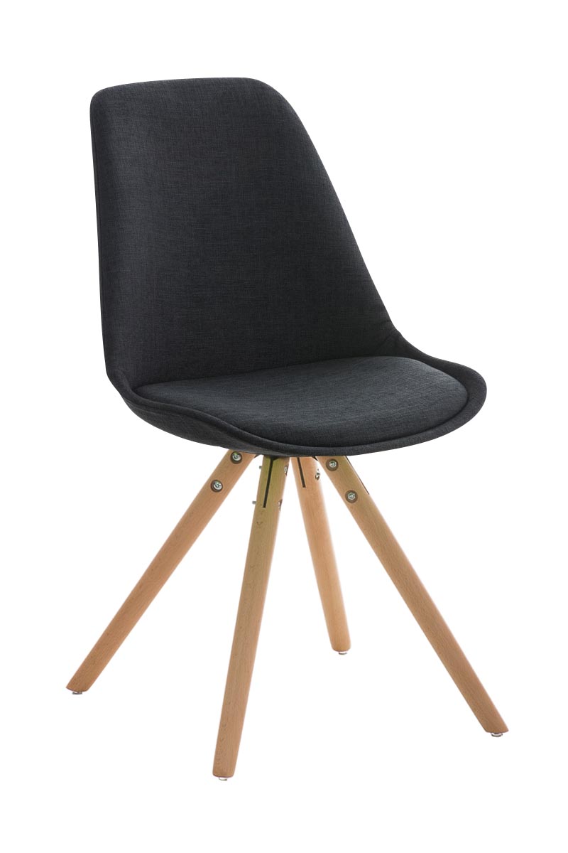Stuhl Pegleg Stoff Rund natura