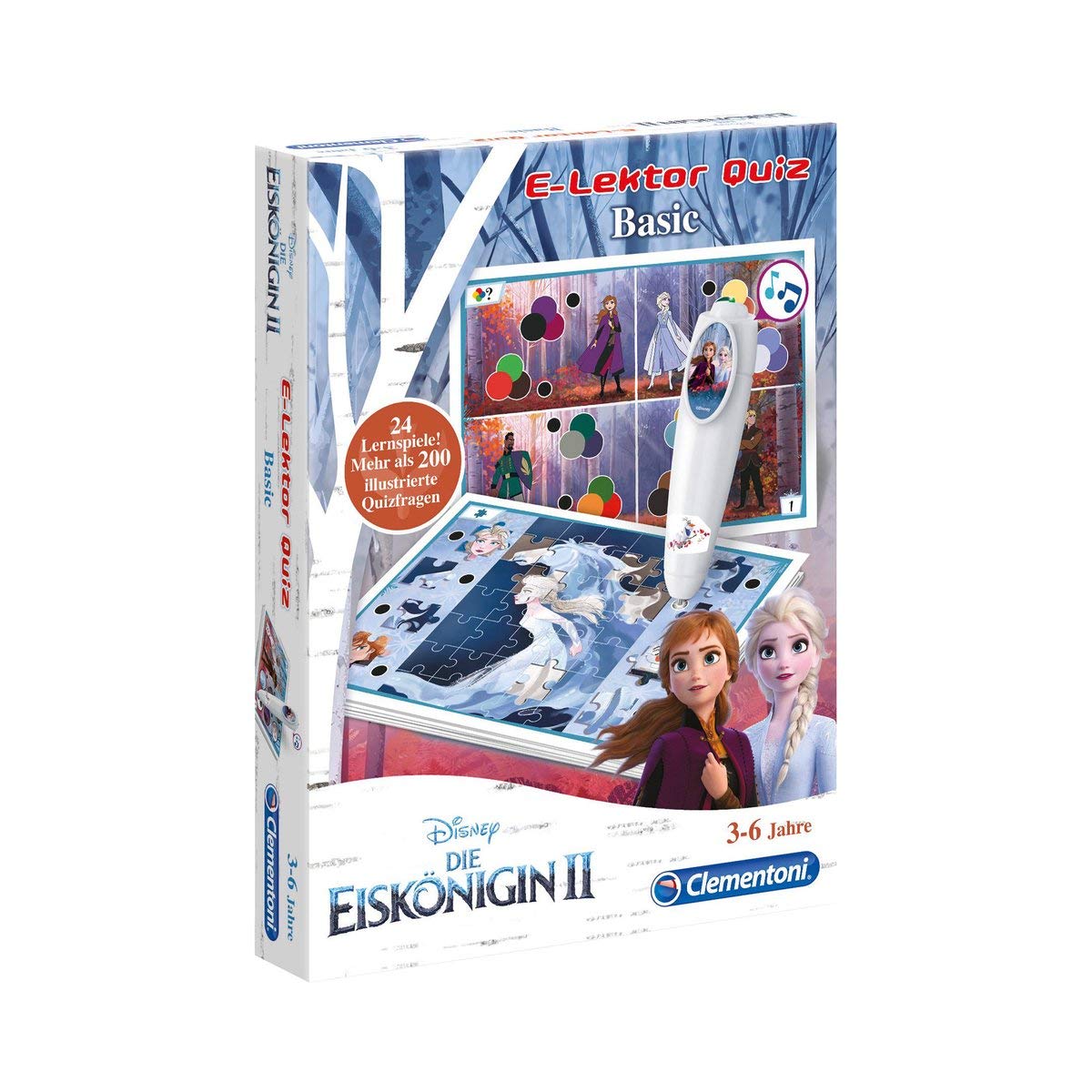 Clementoni Lernspiele Disney Frozen 2 / Die Eiskönigin 2 - E-Lektor Quiz Basic