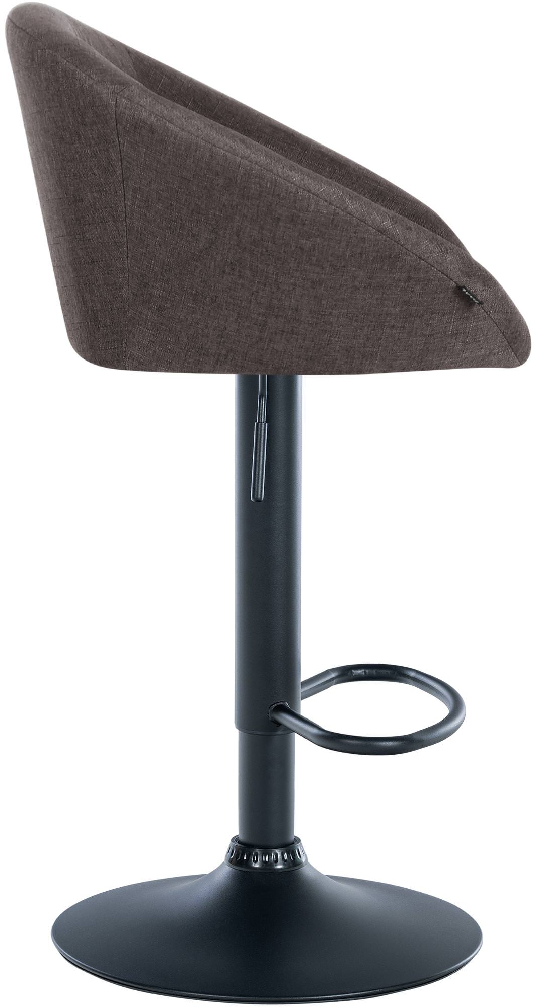Barhocker Davie Stoff schwarz