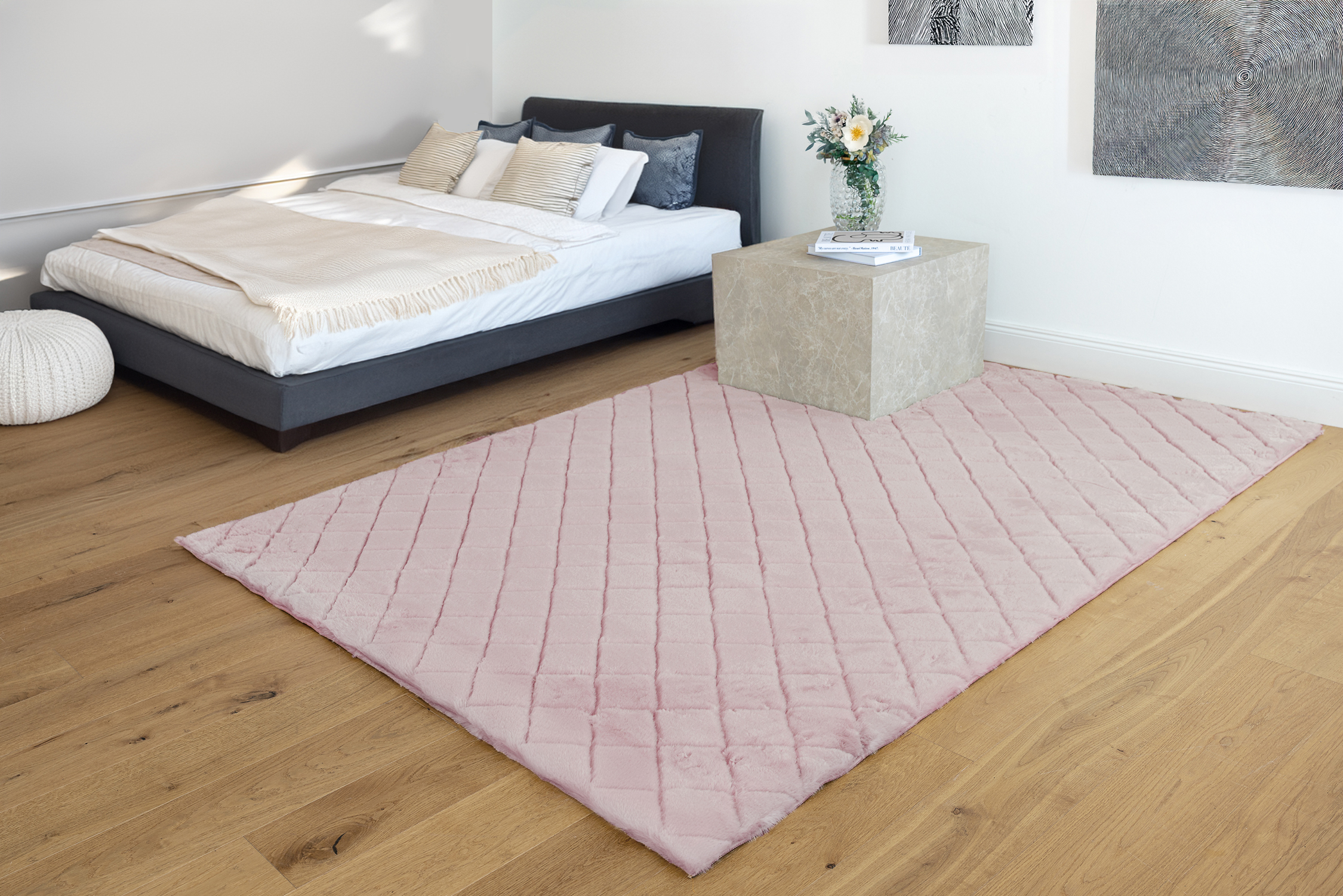 Teppich Imala 125 Rosa 120 x 160 cm