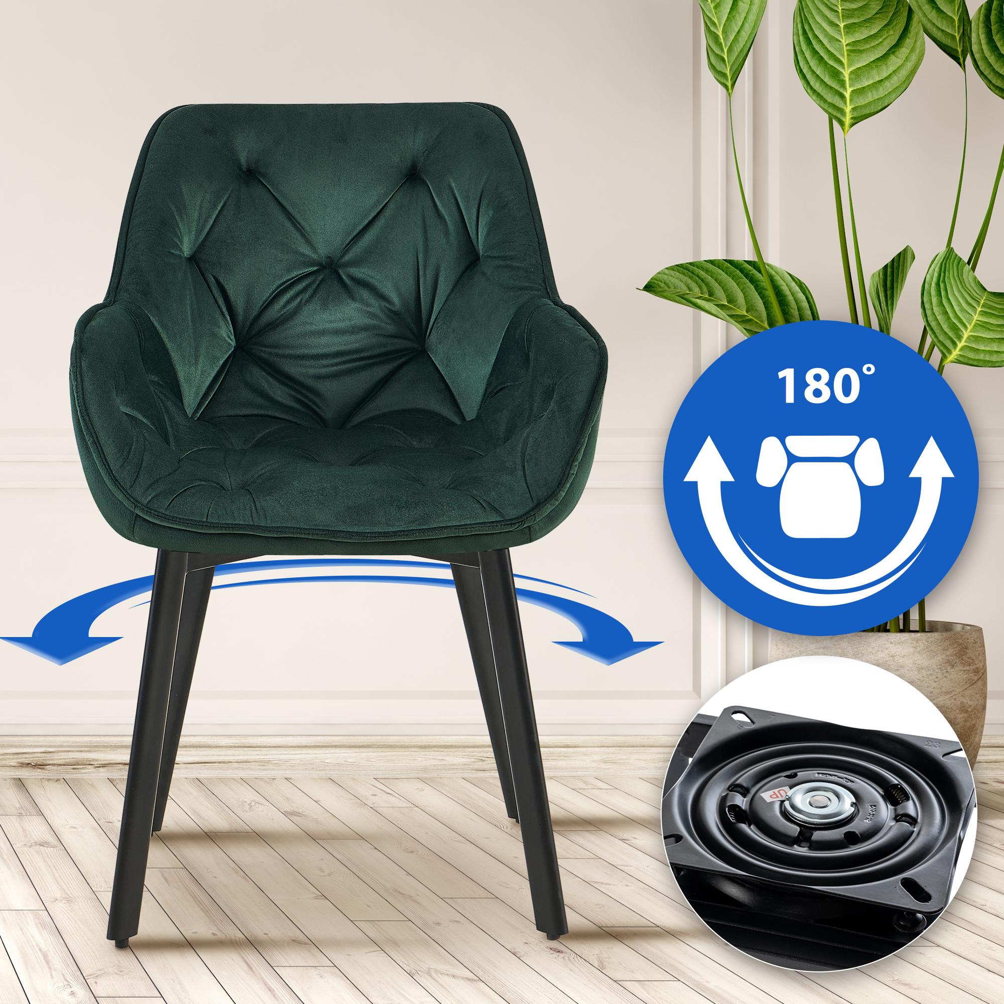 2er Set Esszimmerstuhl Antigo Samt
