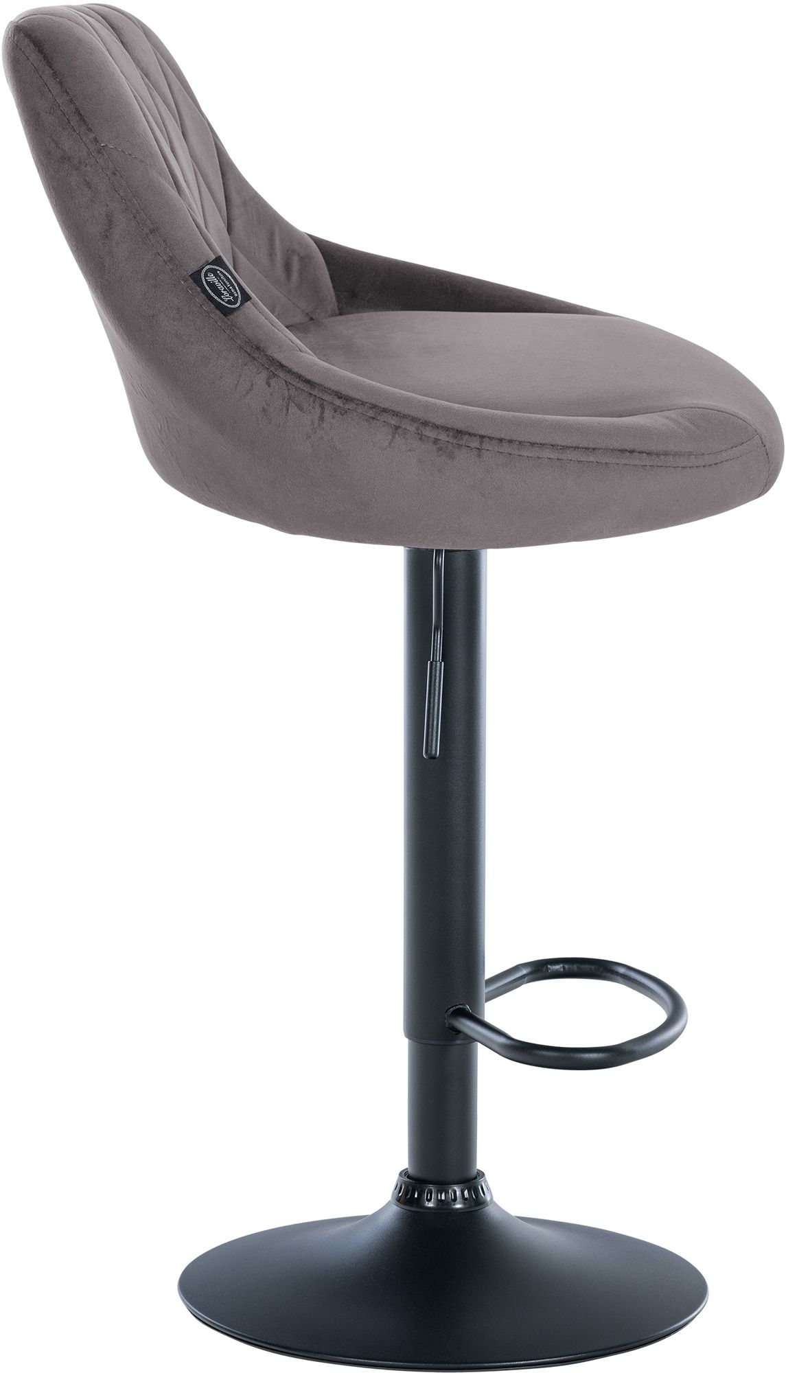Barhocker Lazio Samt schwarz