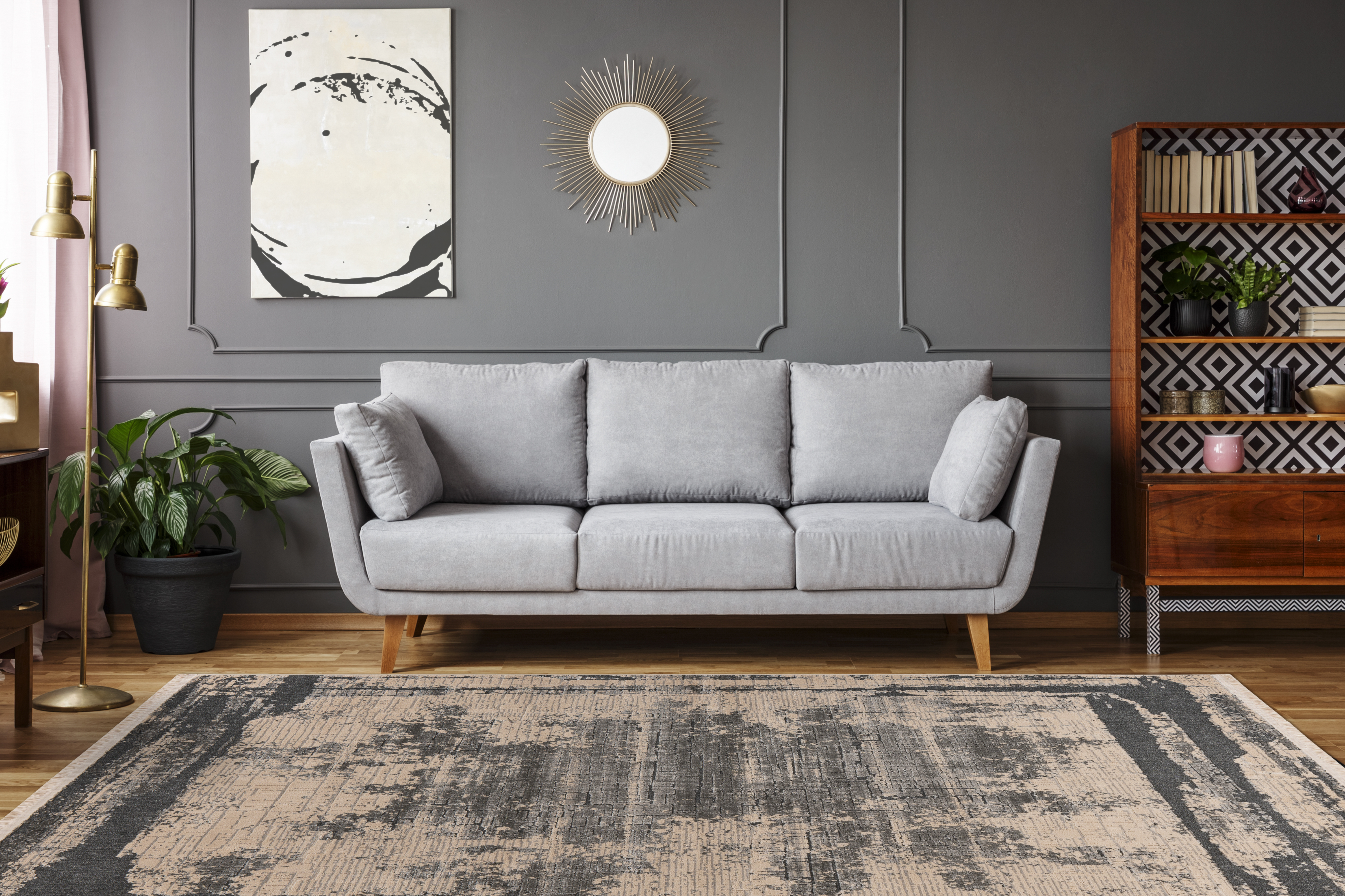 Teppich Adela 225 Grau 120 x 170 cm