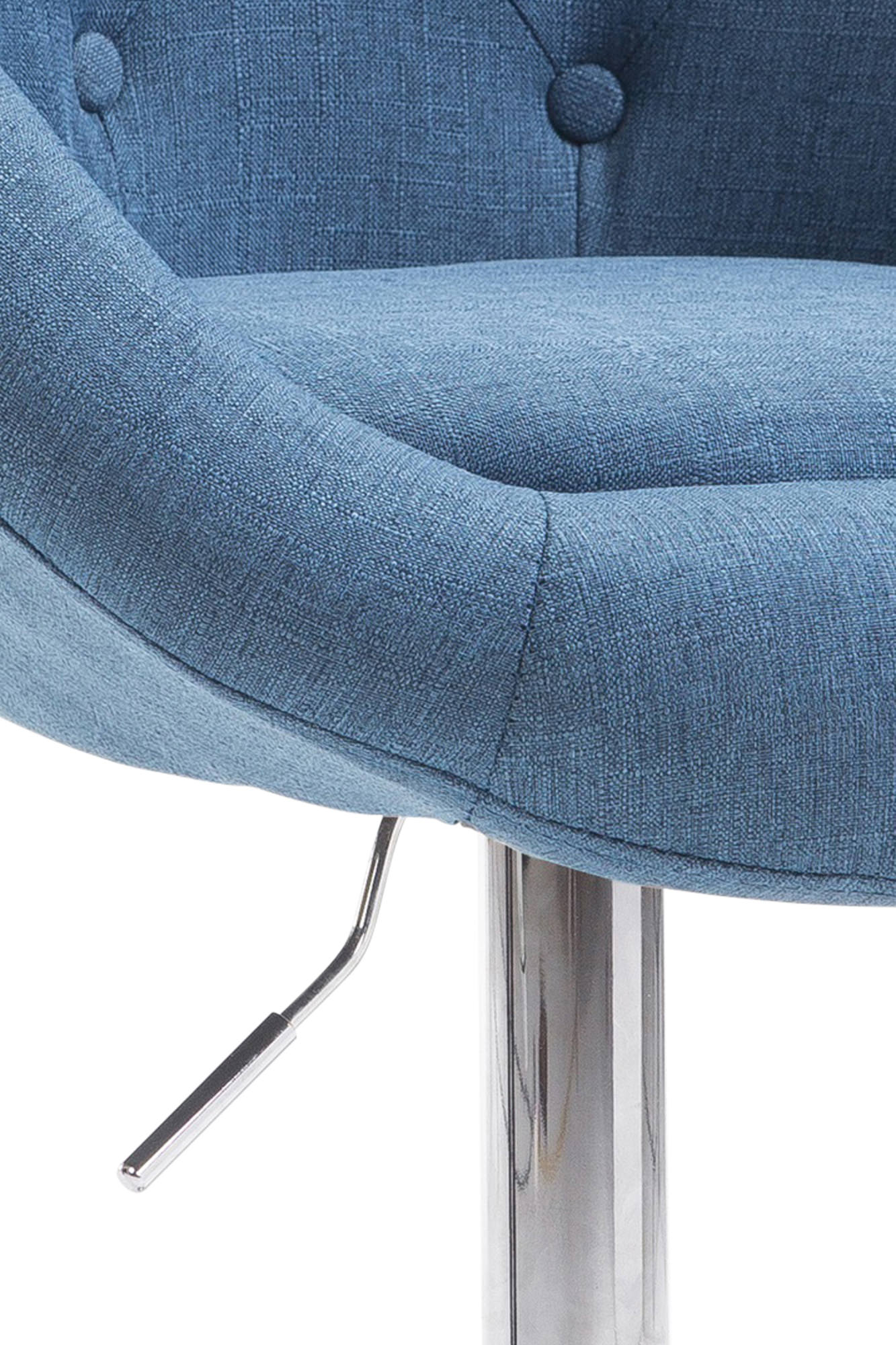Barhocker London V2 Stoff chrom