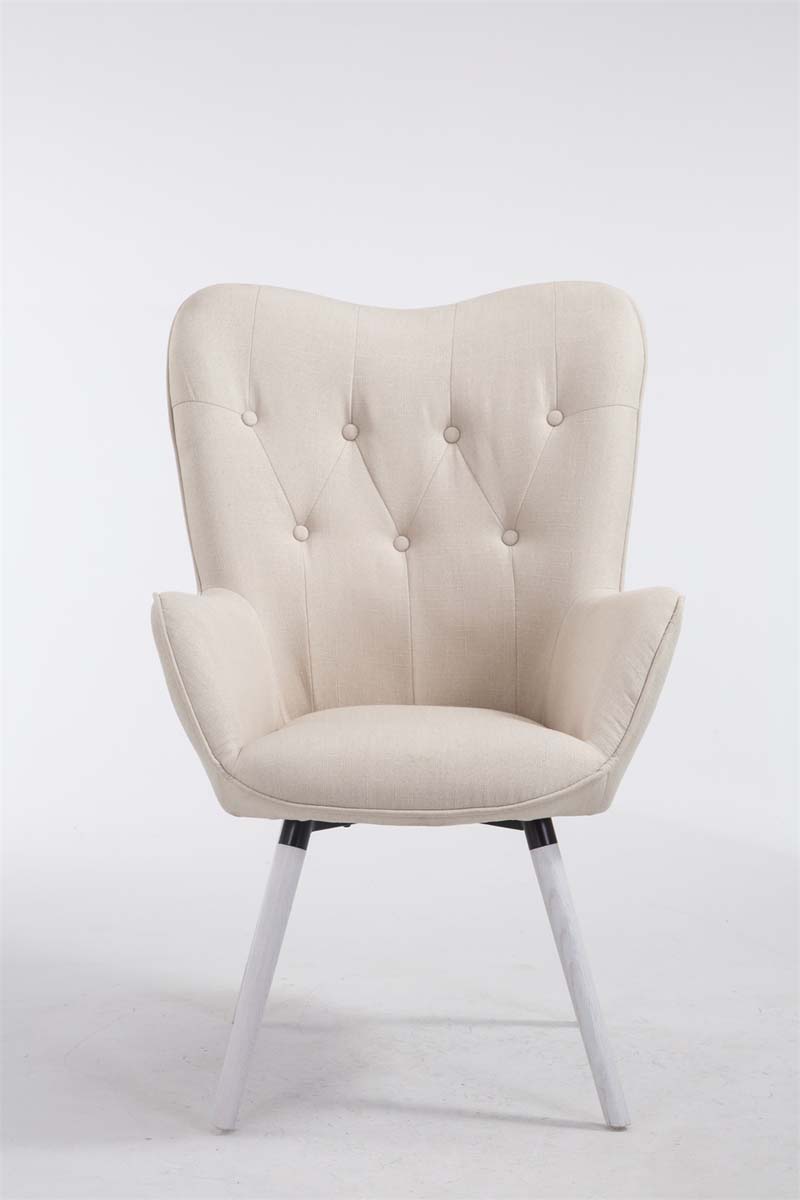 Lounger Aalborg Weiß Stoff