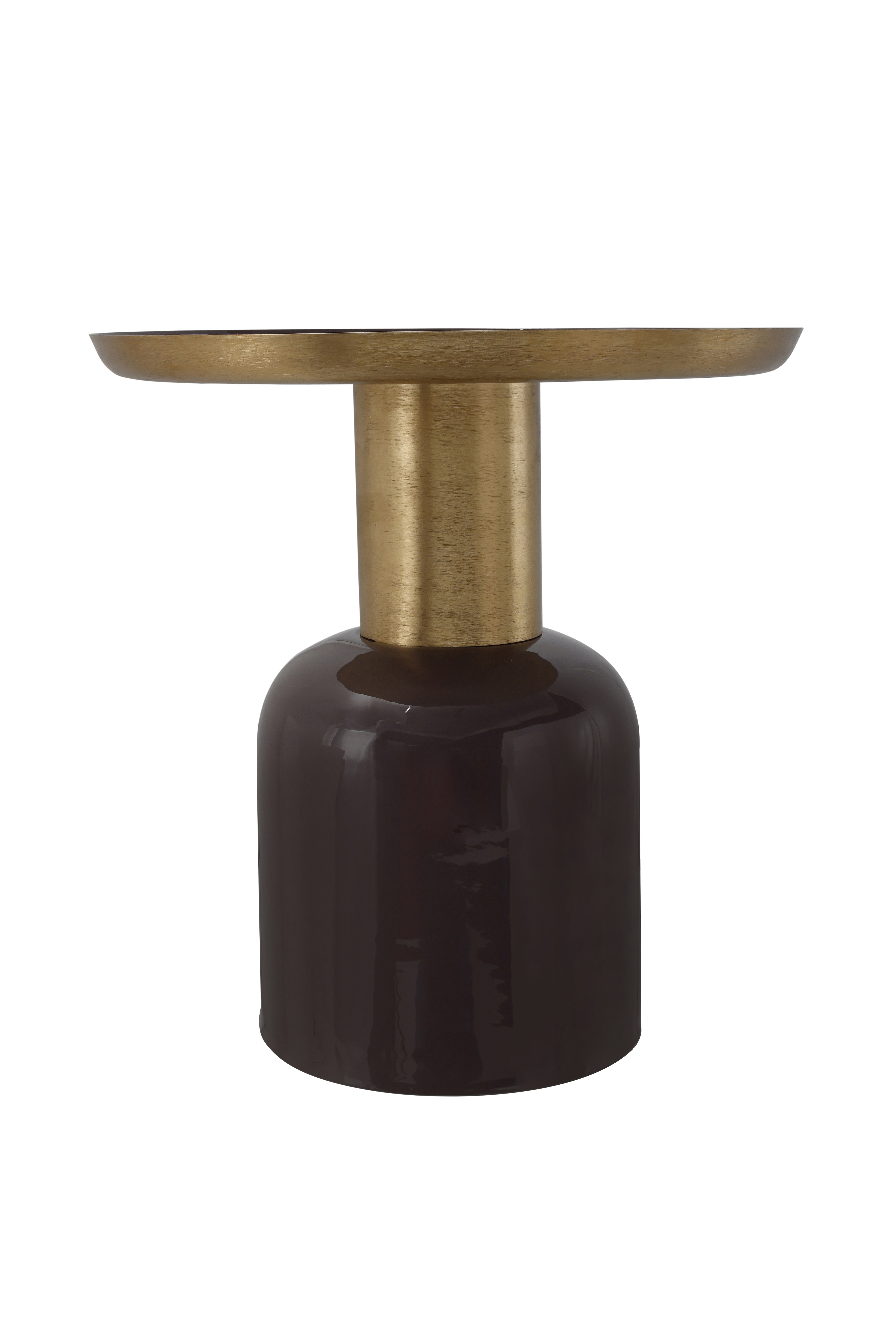 Beistelltisch mit Art-Deco-Design Dunkellila / Gold