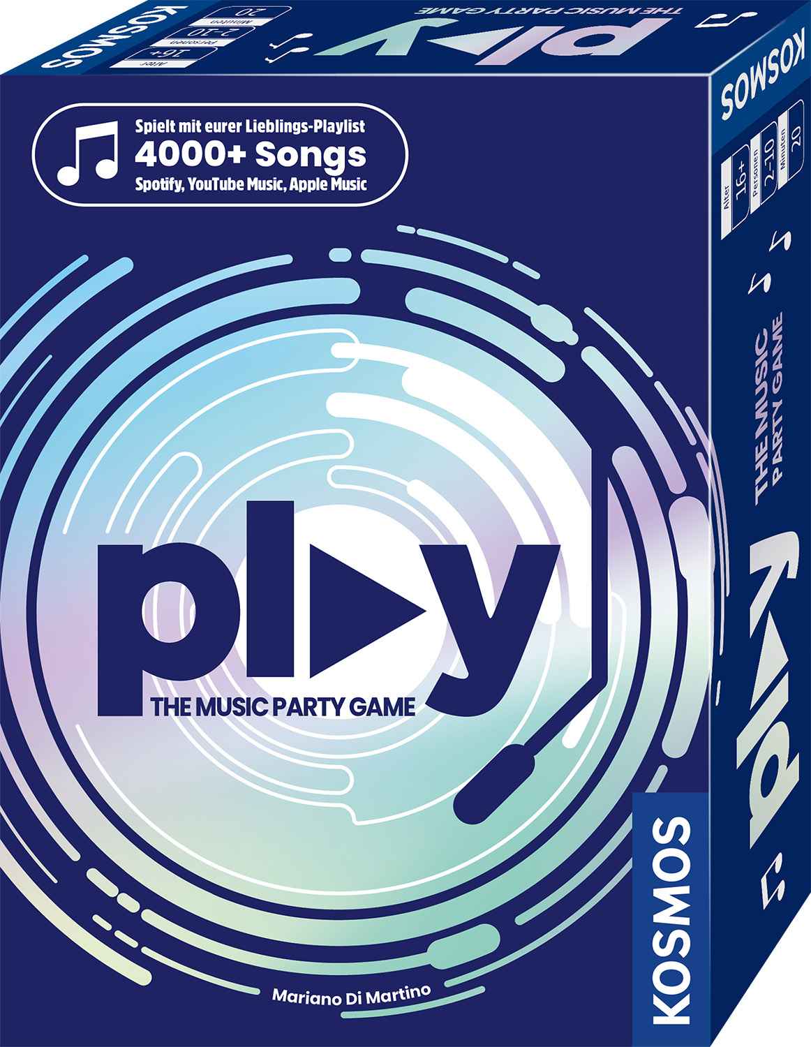 Kosmos Brettspiele & Gesellschaftsspiele PLAY – The Music Party Game – Familienspiel