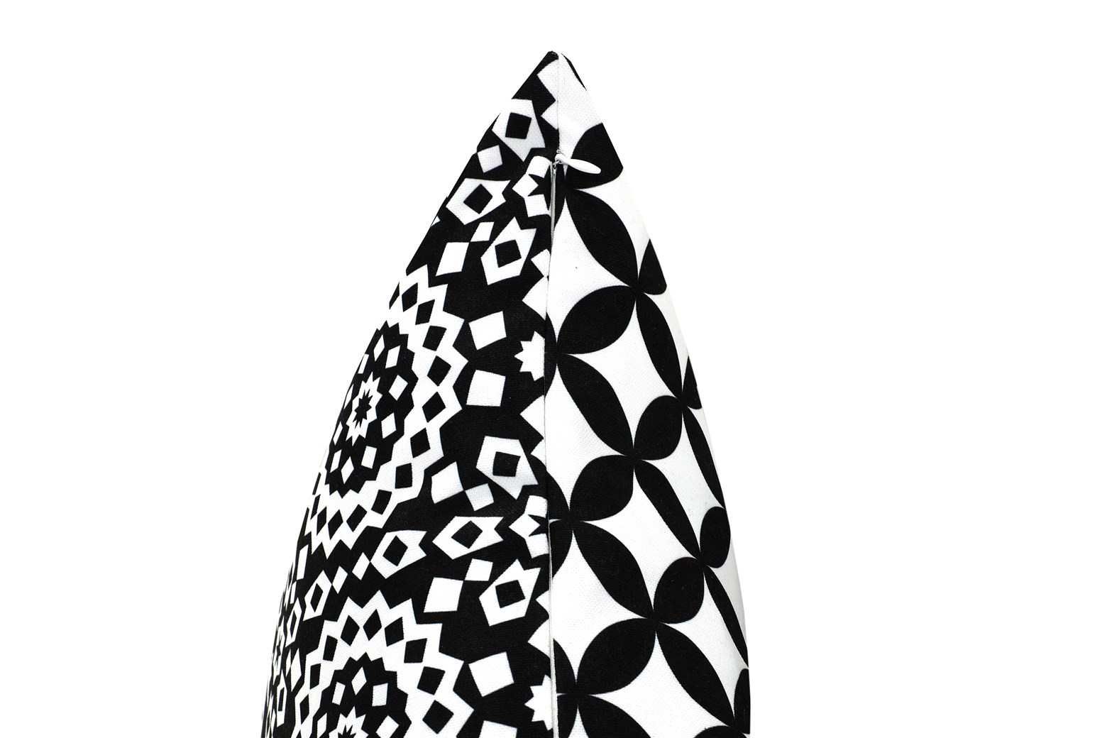 Deko-Kissen Dekokissen Stereo 125 Schwarz / Weiß 45cm x 45cm