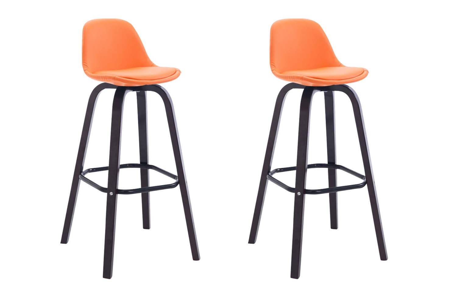 2er Set Barhocker Avika Kunstleder cappuccino
