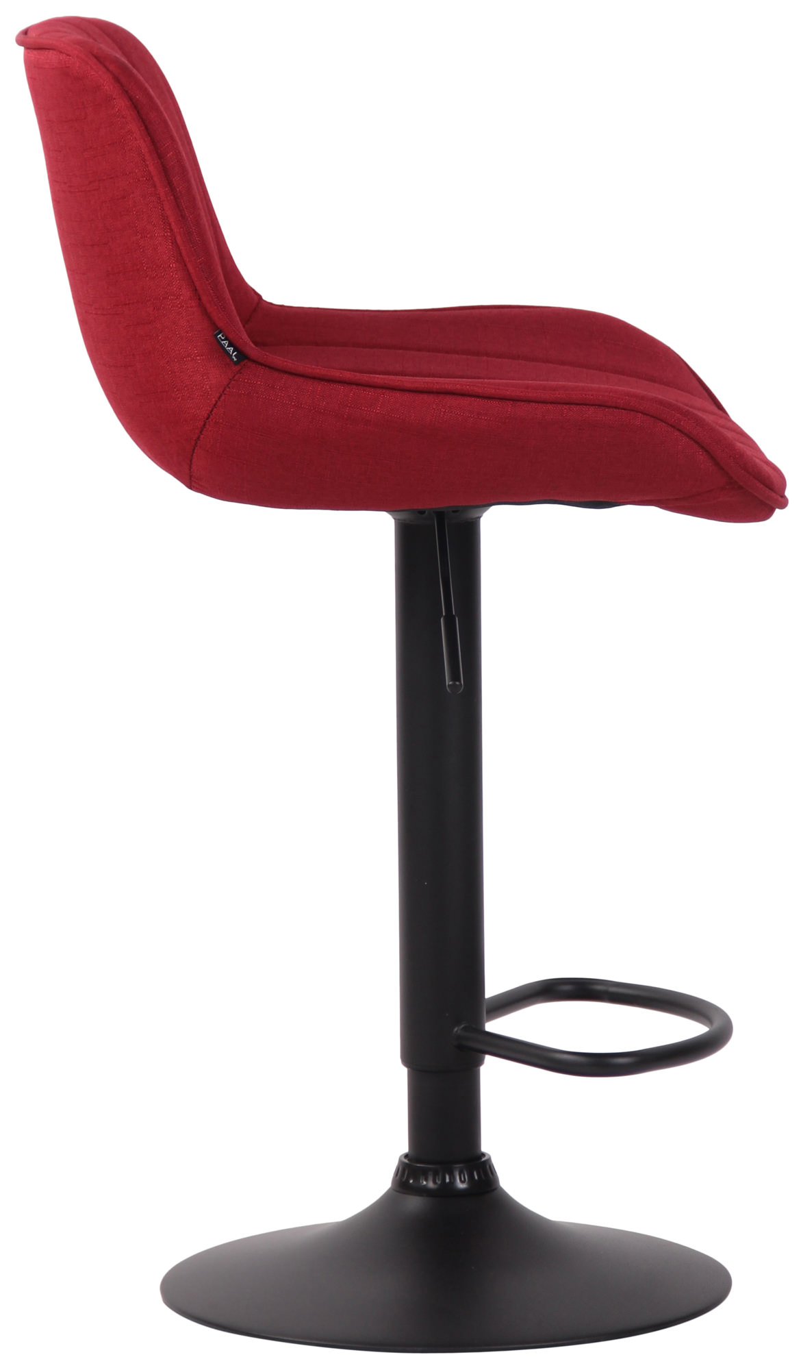 Barhocker Lentini Stoff schwarz