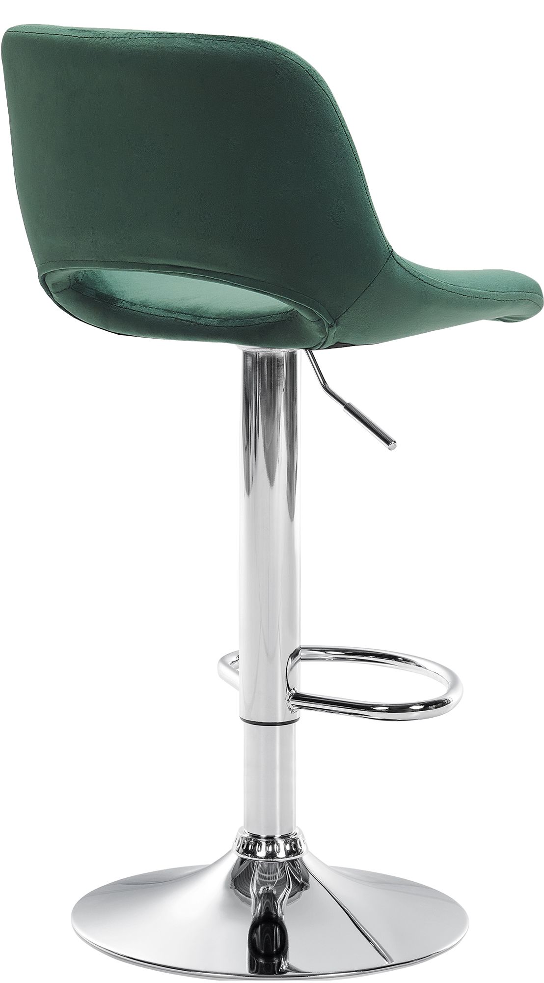 2er Set Barhocker Camden Samt chrom