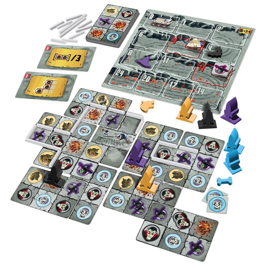 SPIEL DAS! Verlag Brettspiele & Gesellschaftsspiele Monsters on the Moon - Brettspiel