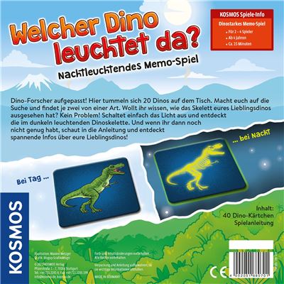 Kosmos Kartenspiele Kosmos 680701 - Welcher Dino leuchtet da?