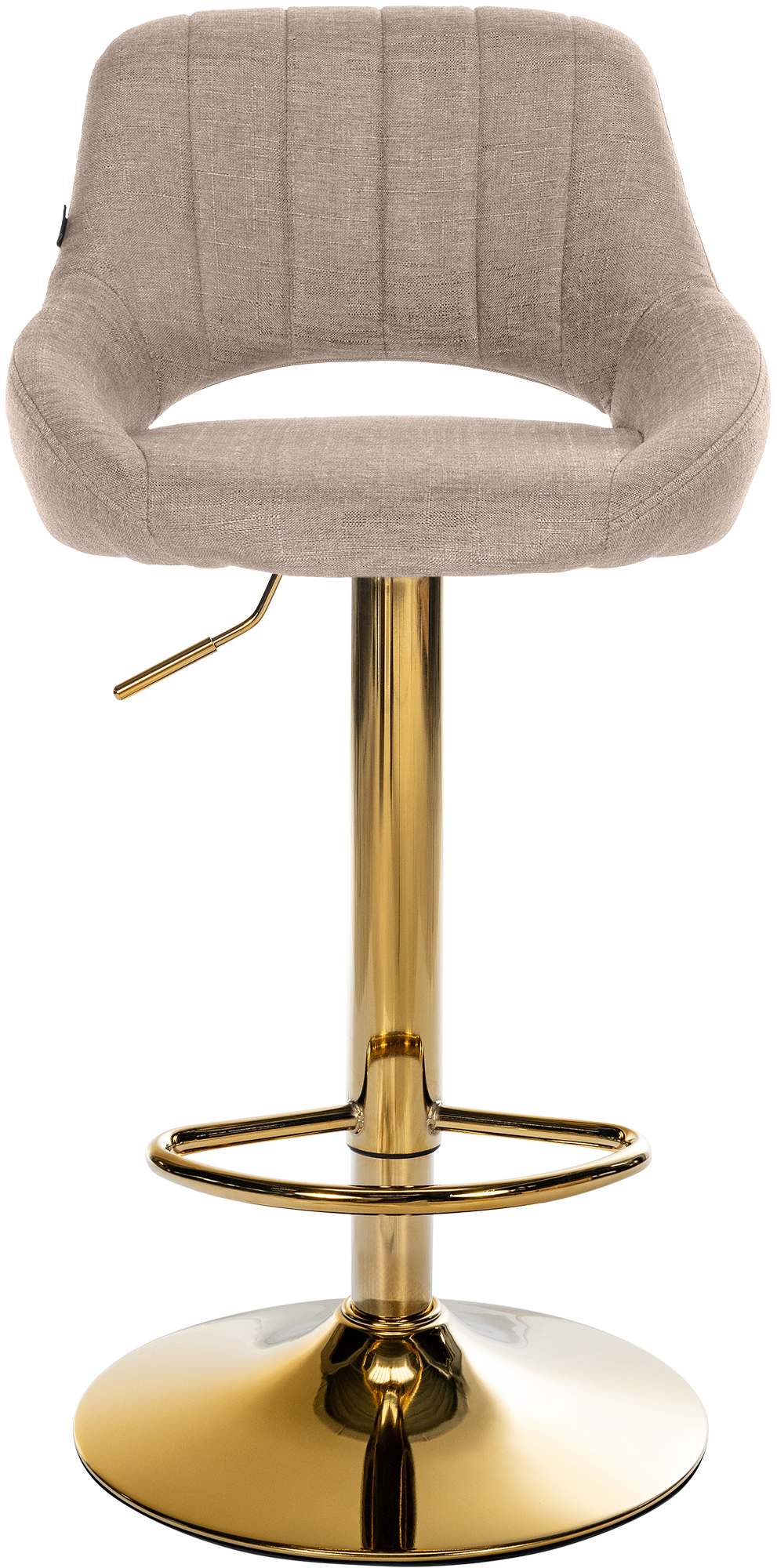 Barhocker Milet Stoff gold