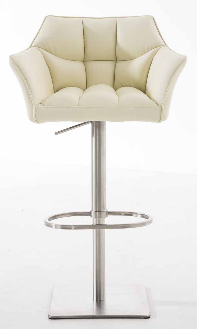 2er Set Barhocker Damaso Kunstleder edelstahl