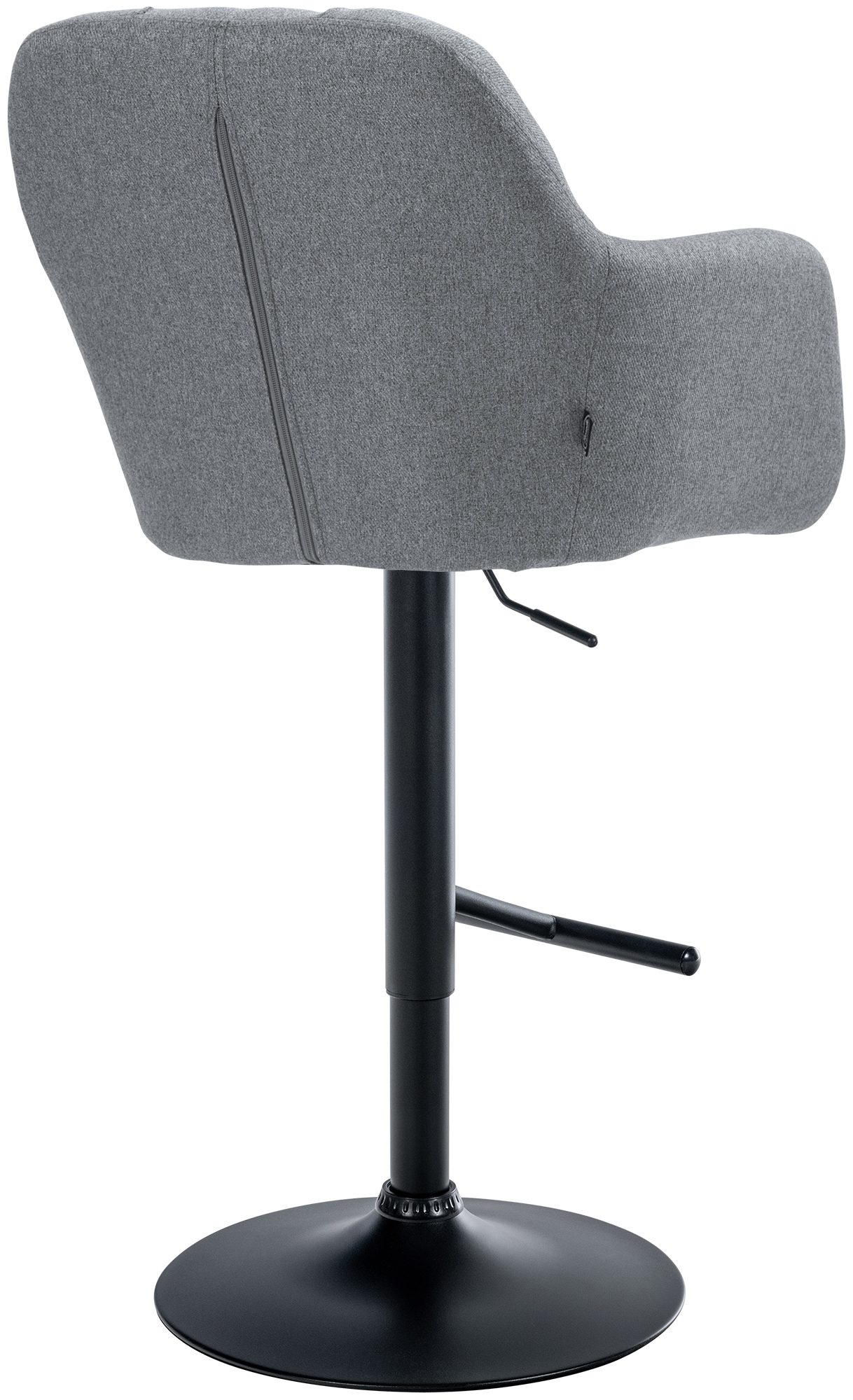 Barhocker Natoma Stoff schwarz