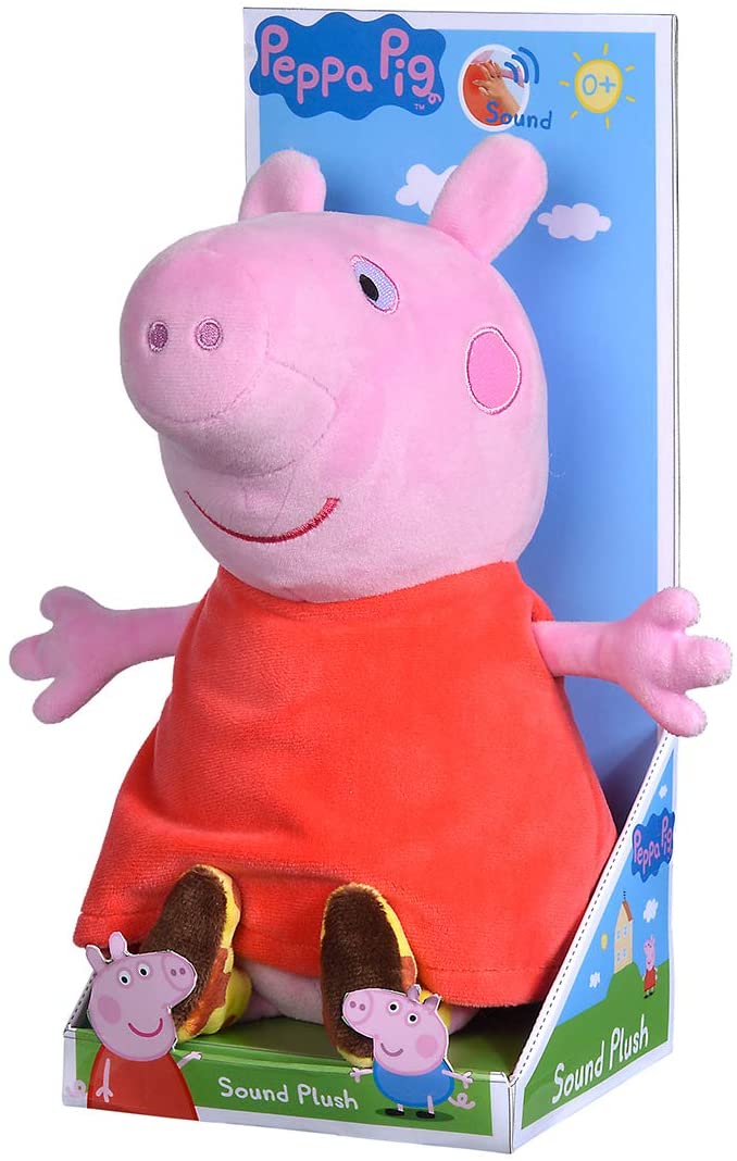 Simba Dickie Plüschfiguren Simba 109261009 - Peppa Pig: Plüschfigur Peppa mit Sound