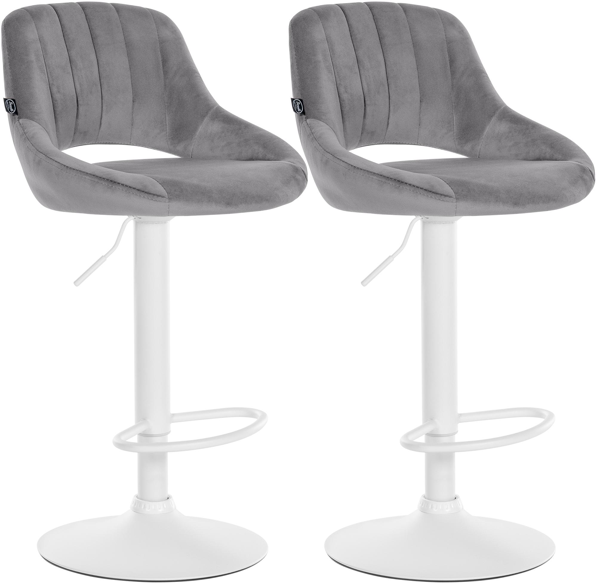 2er Set Barhocker Milet Samt W