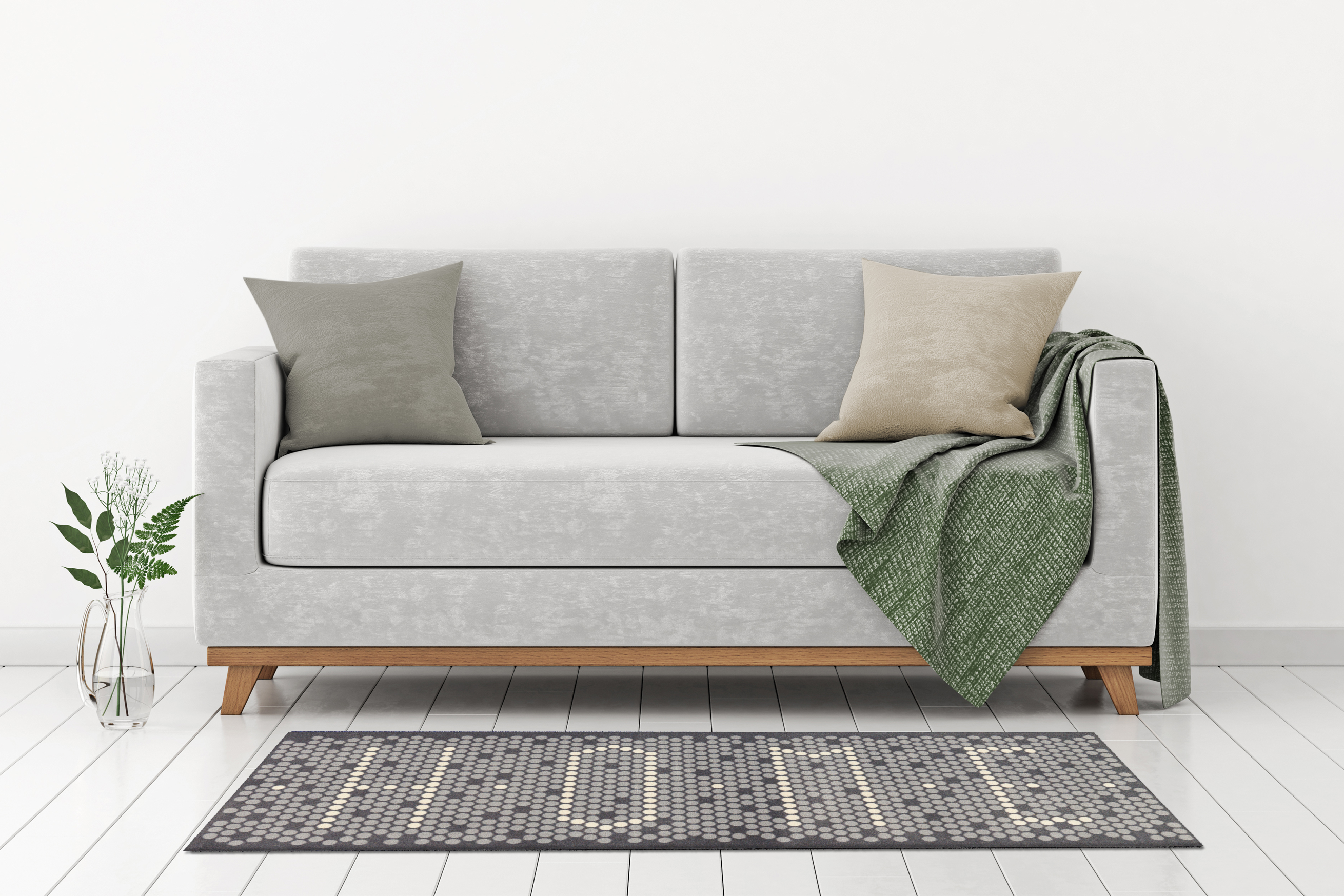 Fußmatte Living Mat 61 Grau 64cm x 168cm