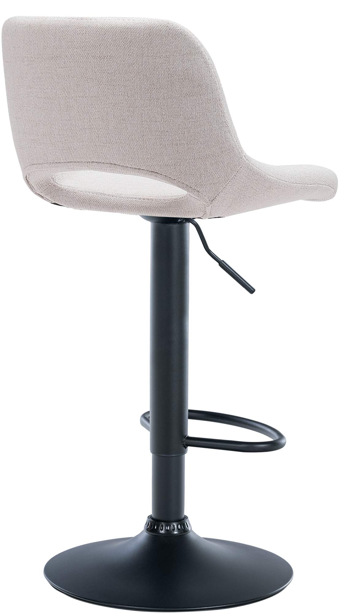 Barhocker Camden Stoff schwarz