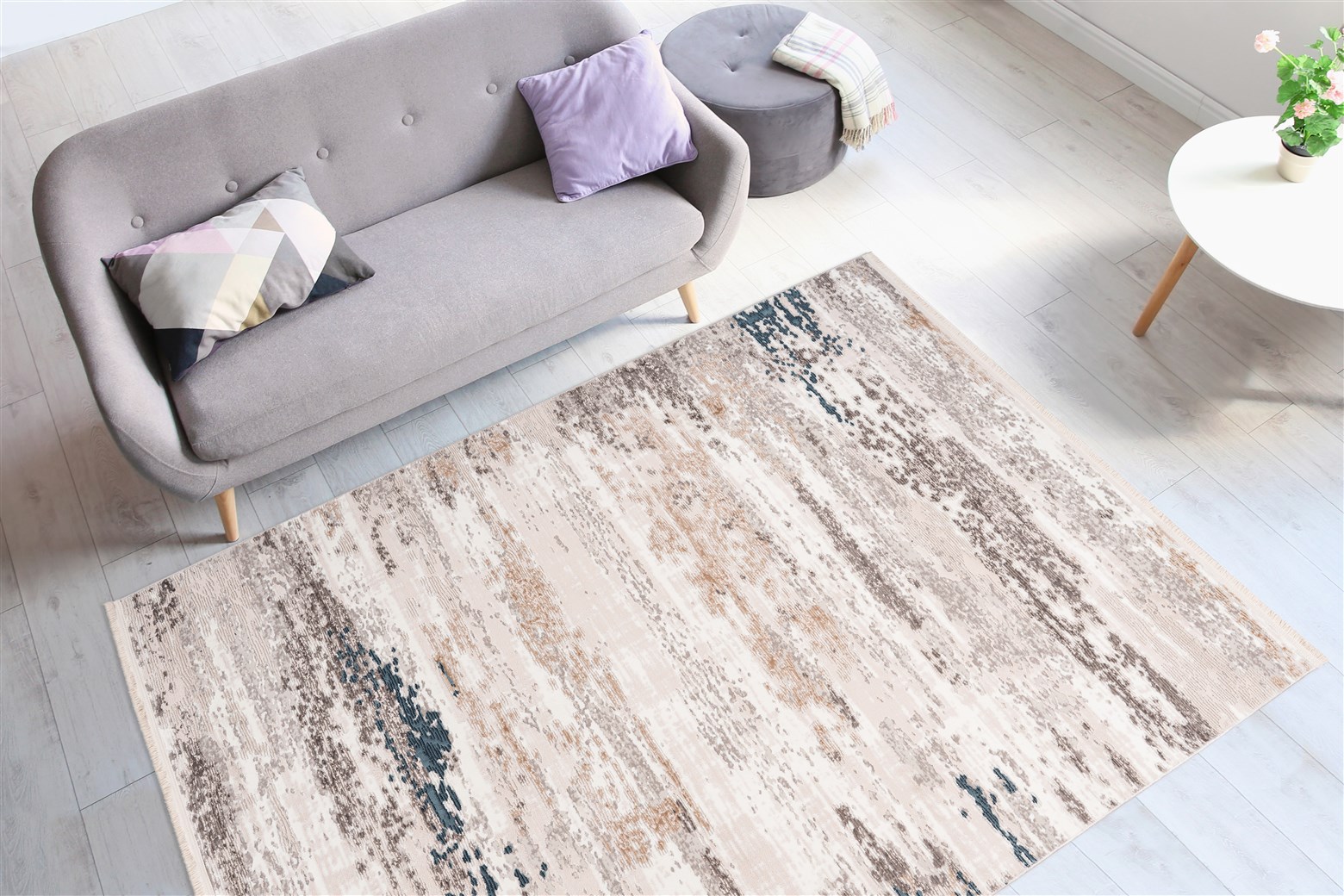 Teppich Akropolis 325 Grau / Blau 80cm x 150cm