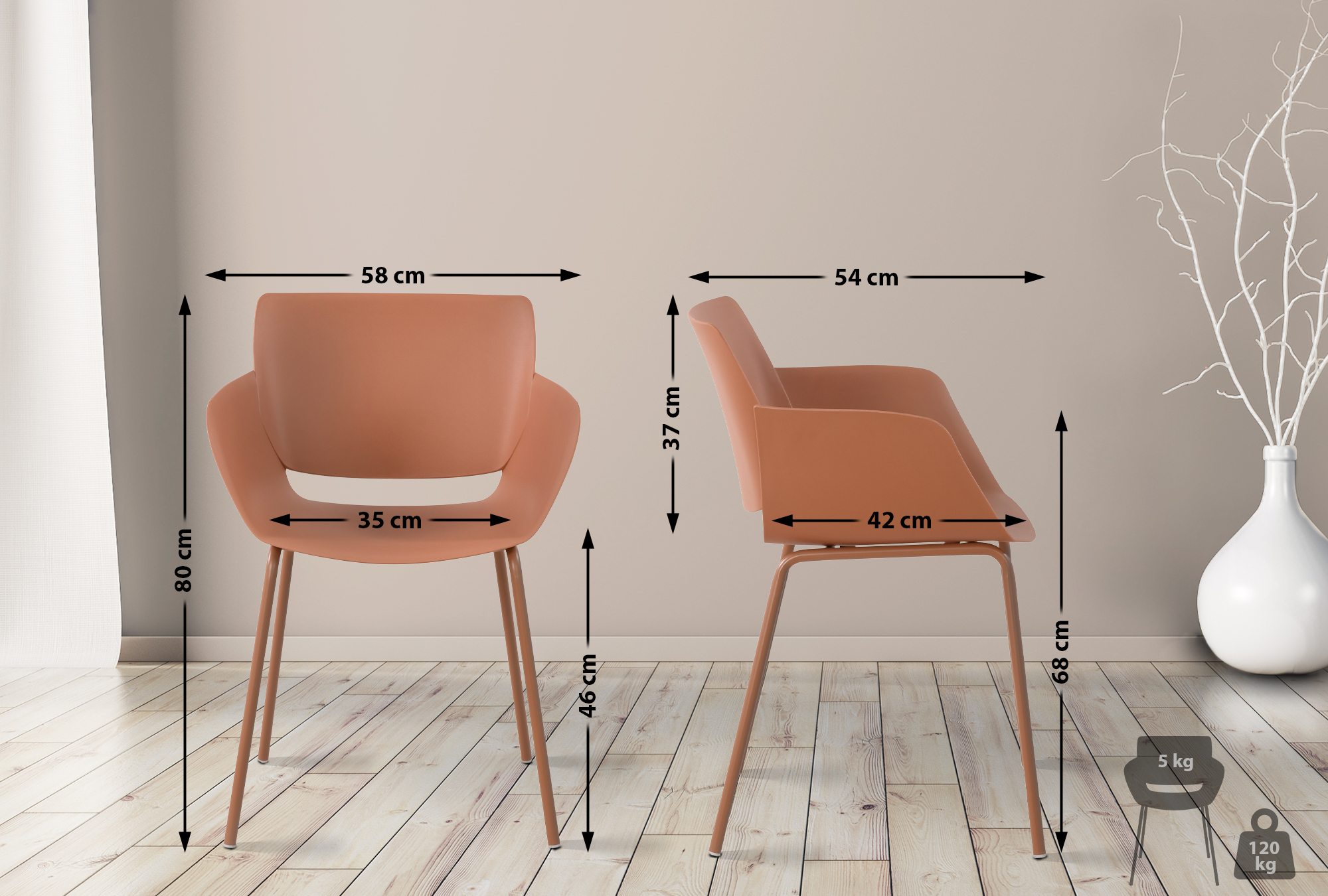2er Set Stuhl Alpena