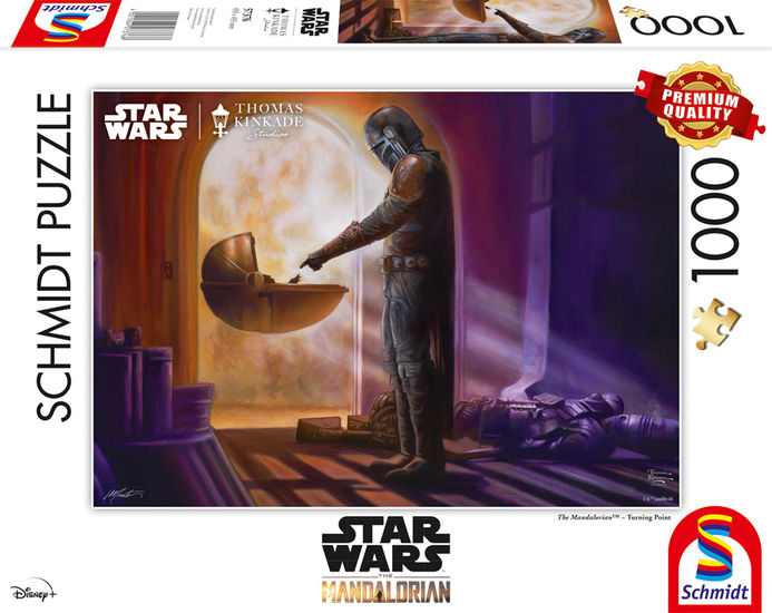 Schmidt Spiele GmbH Puzzles Thomas Kinkade - Star Wars - The Mandalorian - Turning point - Puzzle 1000 Teile