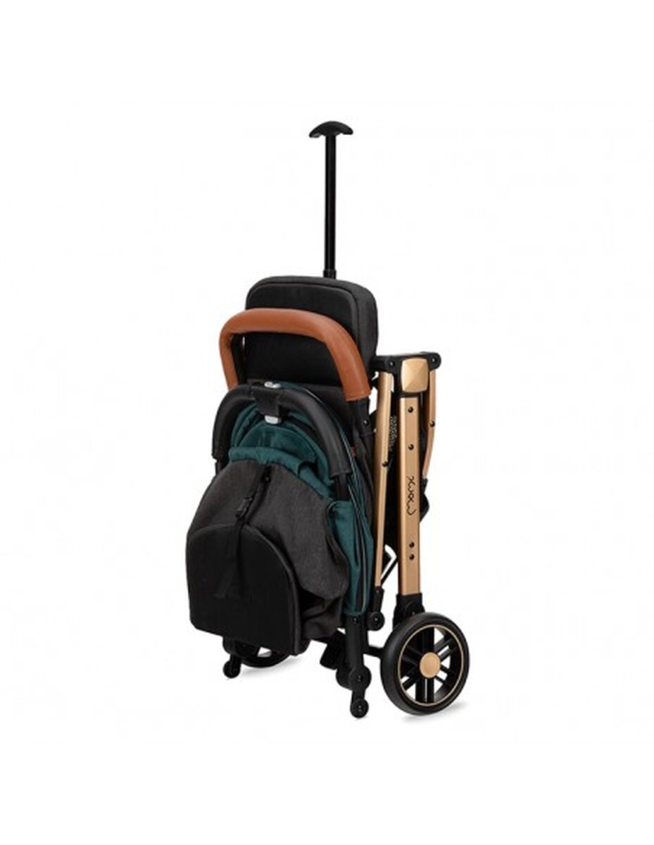 MoMi ESTELLE Buggy Grün - leicht, kompakt, mit verstellbarem Verdeck