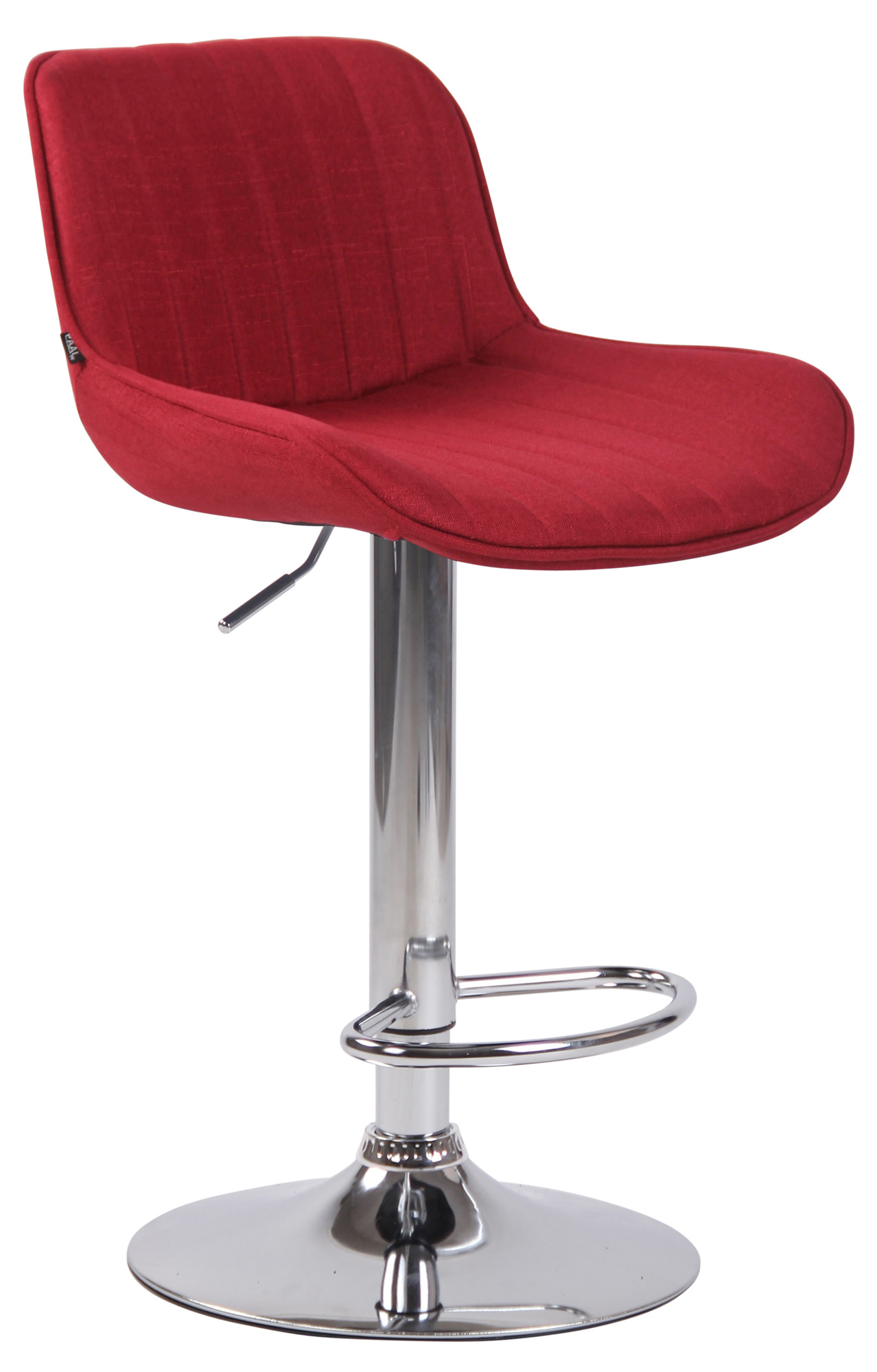 Barhocker Lentini Stoff chrom