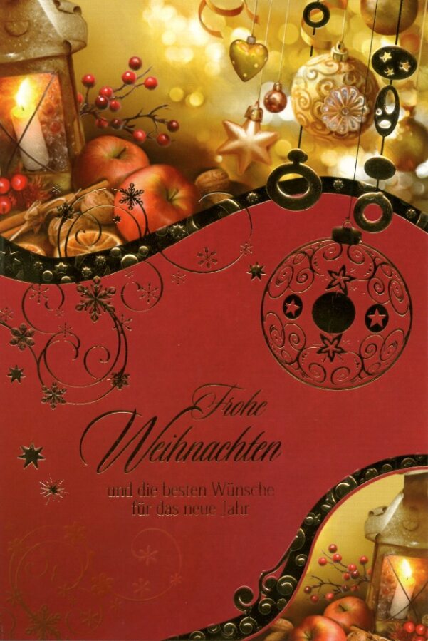 Taunus-Verlag Saisonartikel Weihnachtskarten Kerzen - 100 Stück - 6 Motive