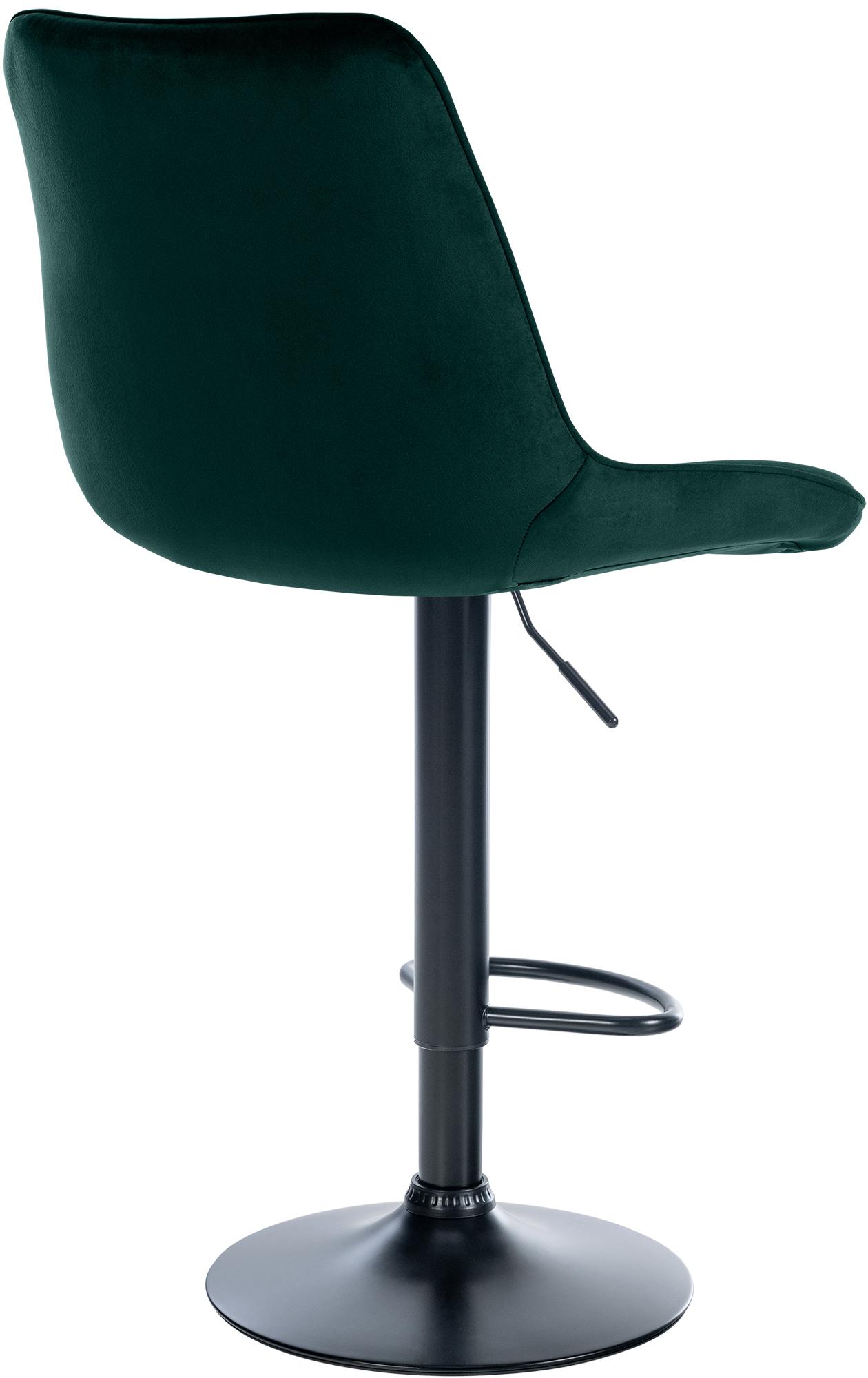 Barhocker Toni Samt schwarz