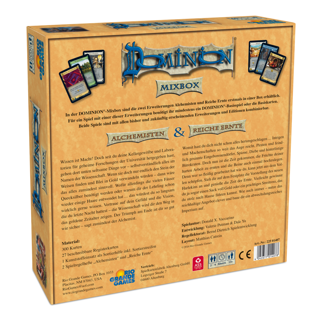 Rio Grande Games Brettspiele & Gesellschaftsspiele Dominion - Mixbox Alchemisten & Reiche Ernte (Erweiterung)