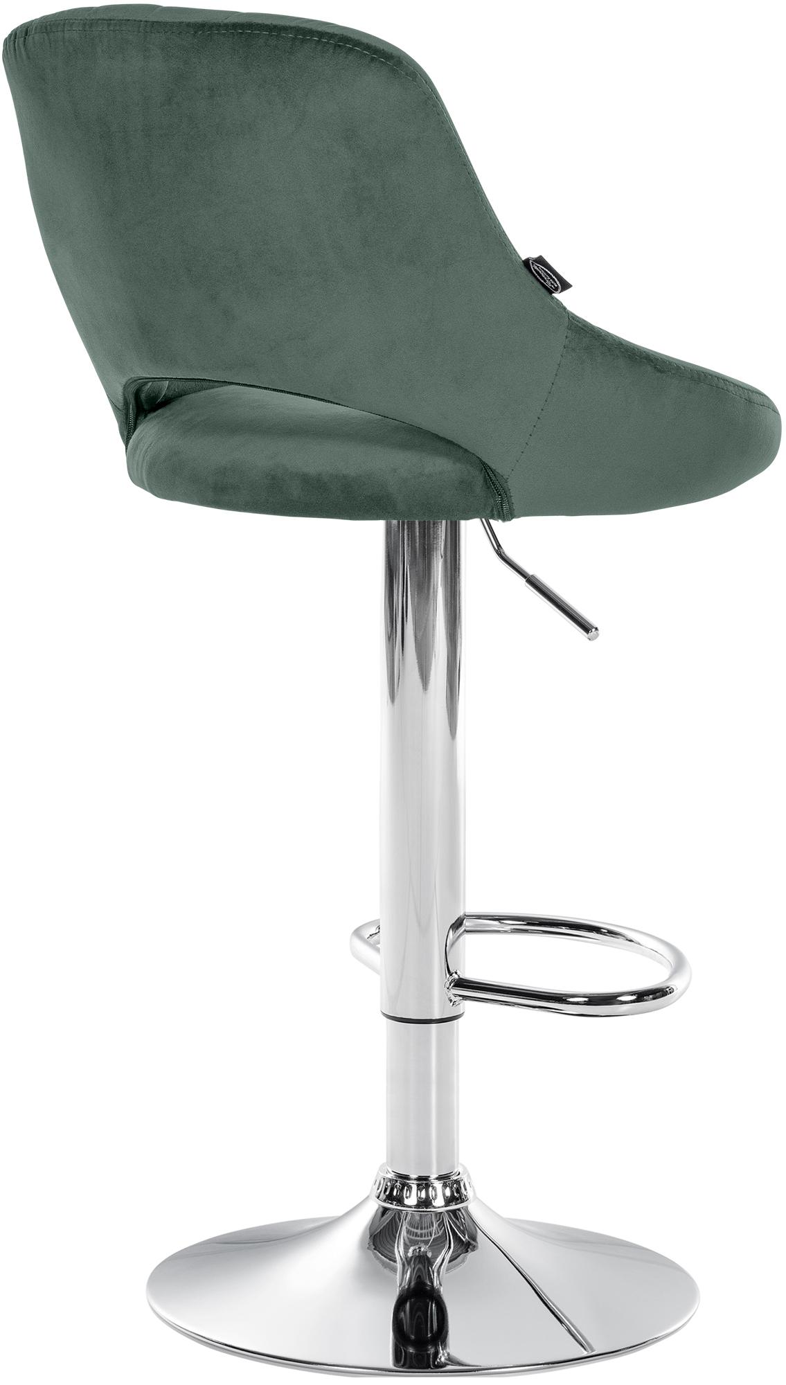 Barhocker Milet Samt chrom