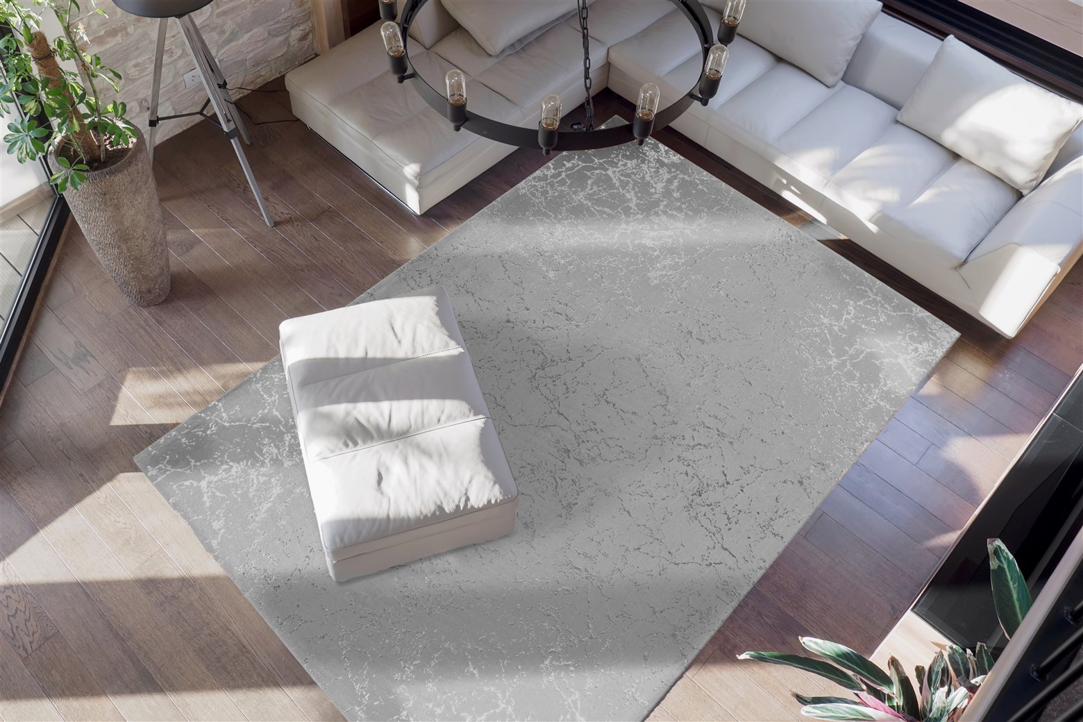 Teppich Bijou 225 Taupe / Silber 160cm x 230cm