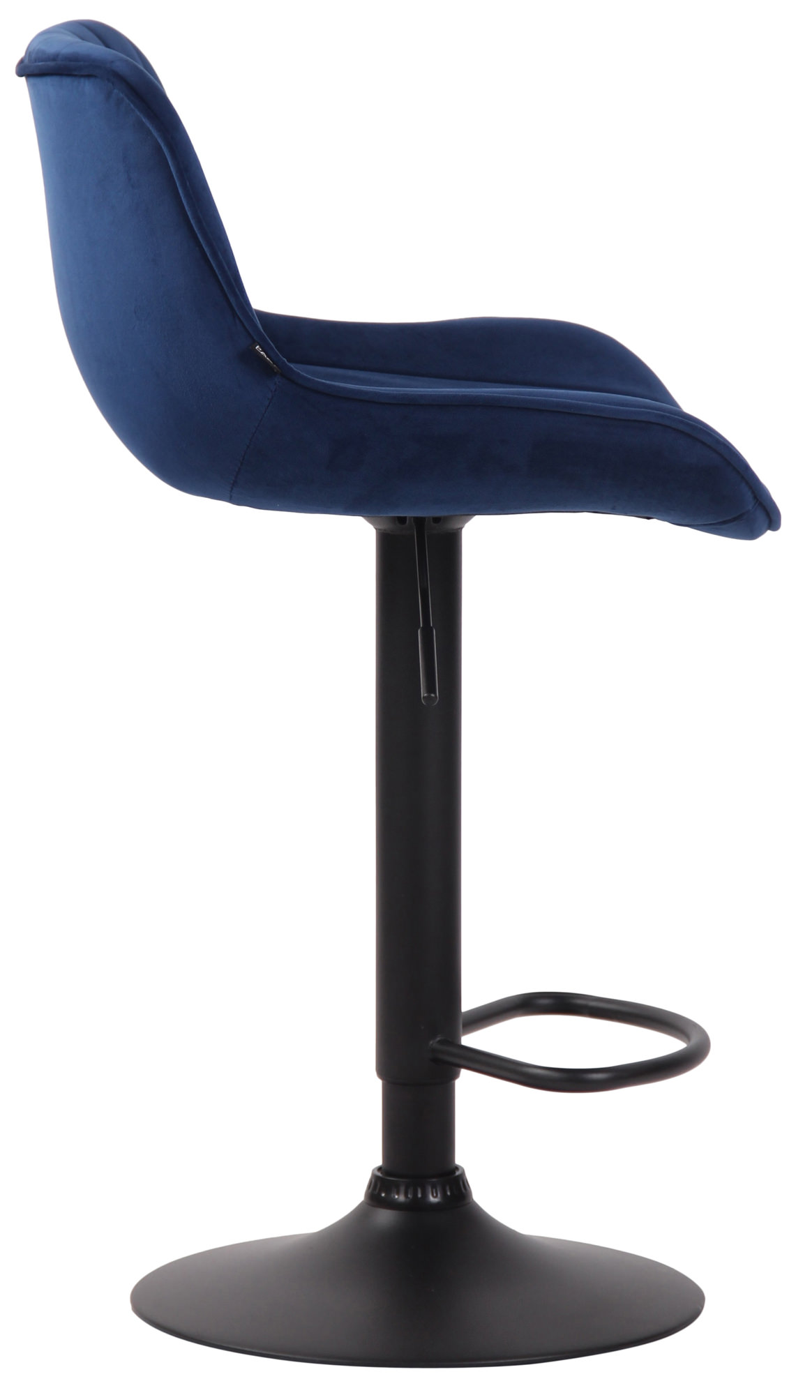 Barhocker Lentini Samt schwarz