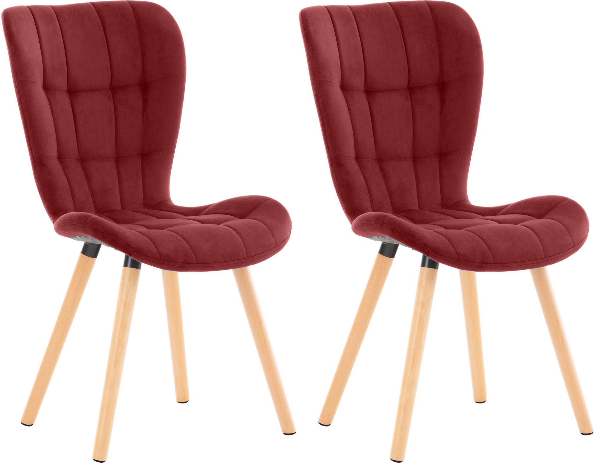 2er Set Stuhl Elda Samt